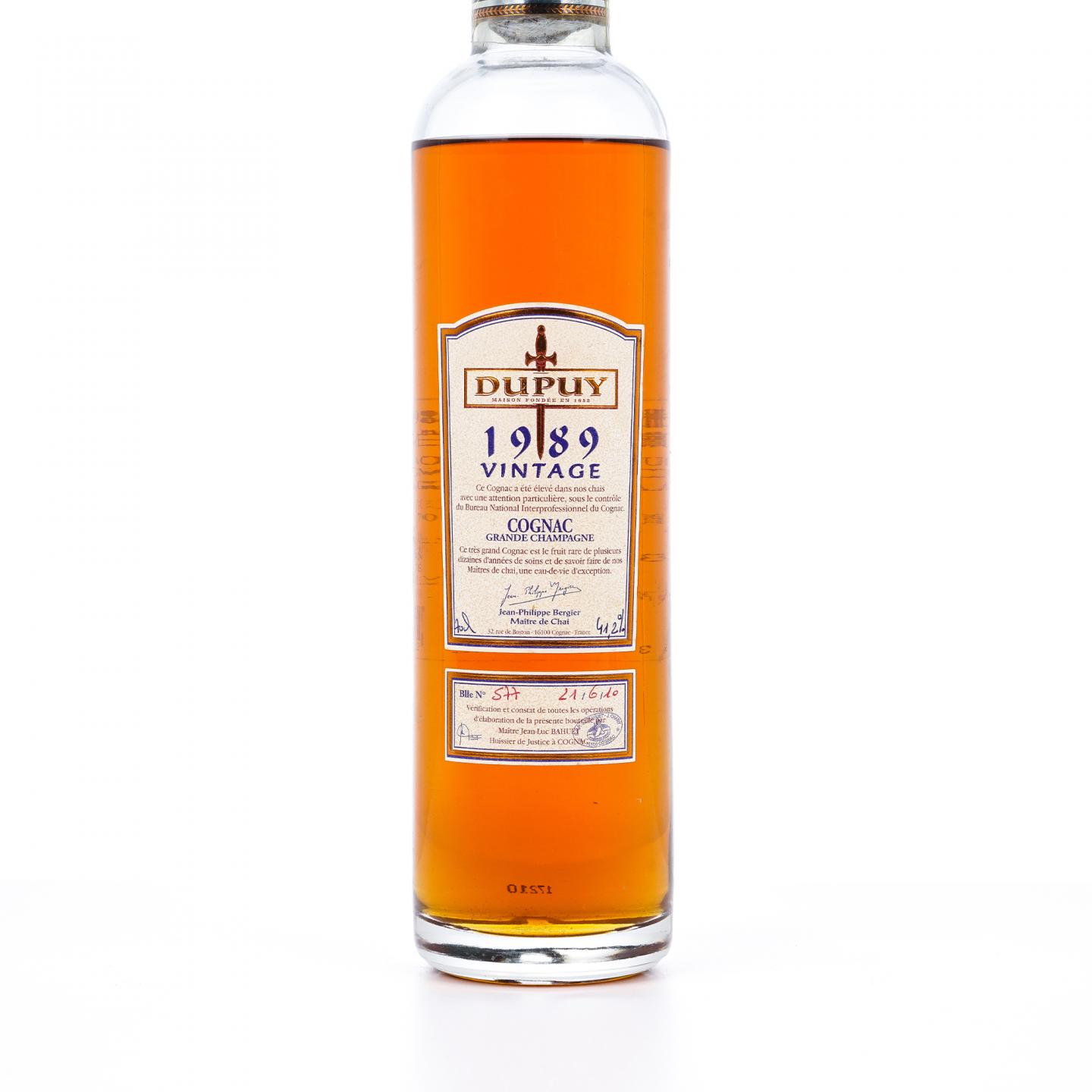 Dupuy 杜比 1989年份 大香槟区干邑