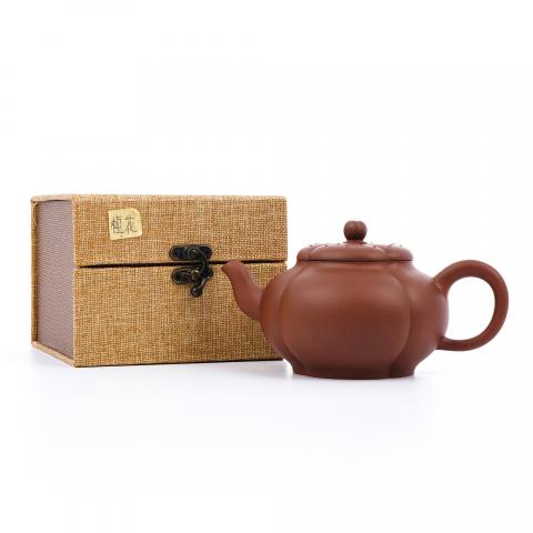 周晶桦 梅花壶 紫砂壶 约90年代 高约90mm