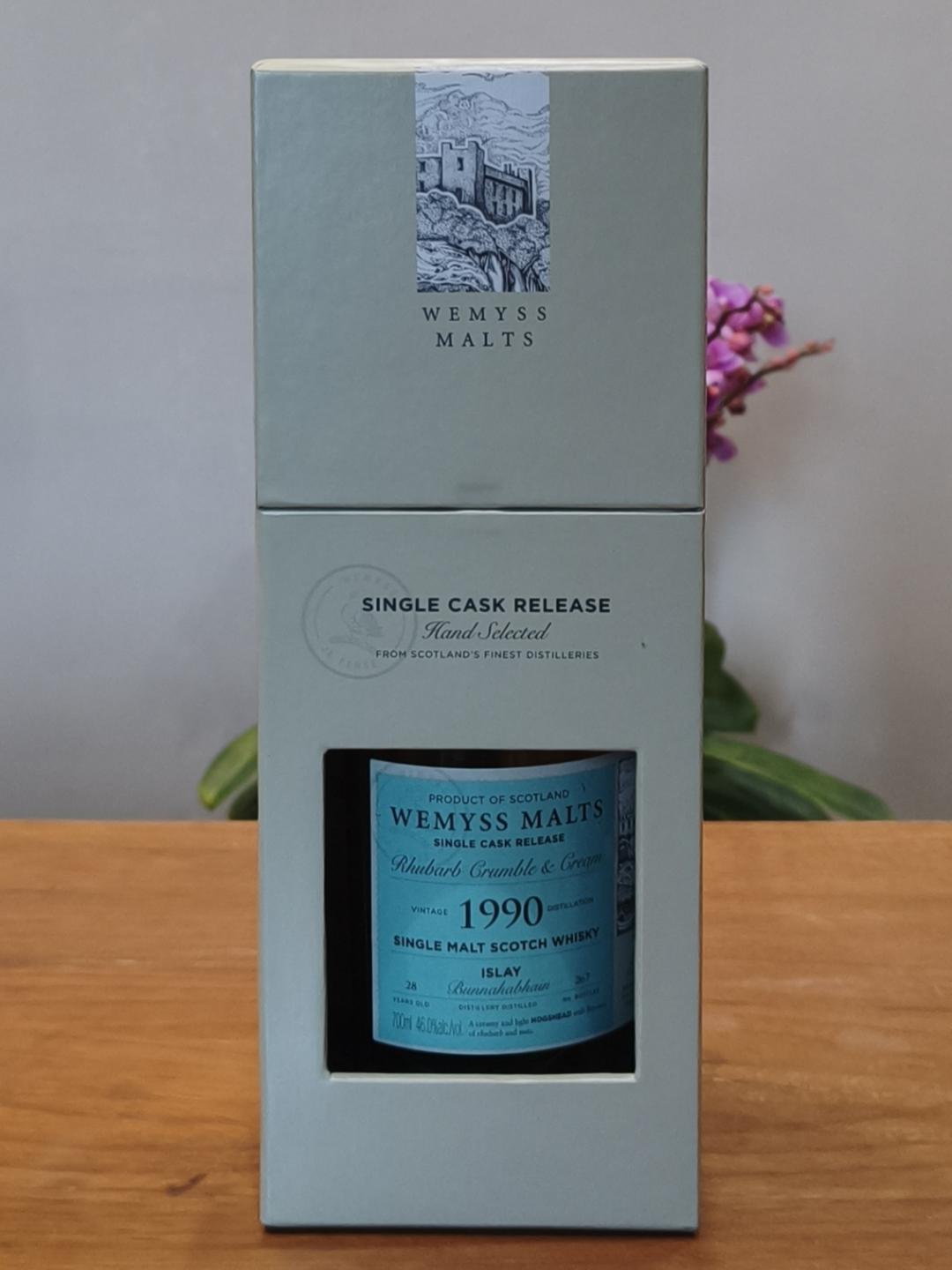 WEMYSS MALTS布纳哈本28年单桶