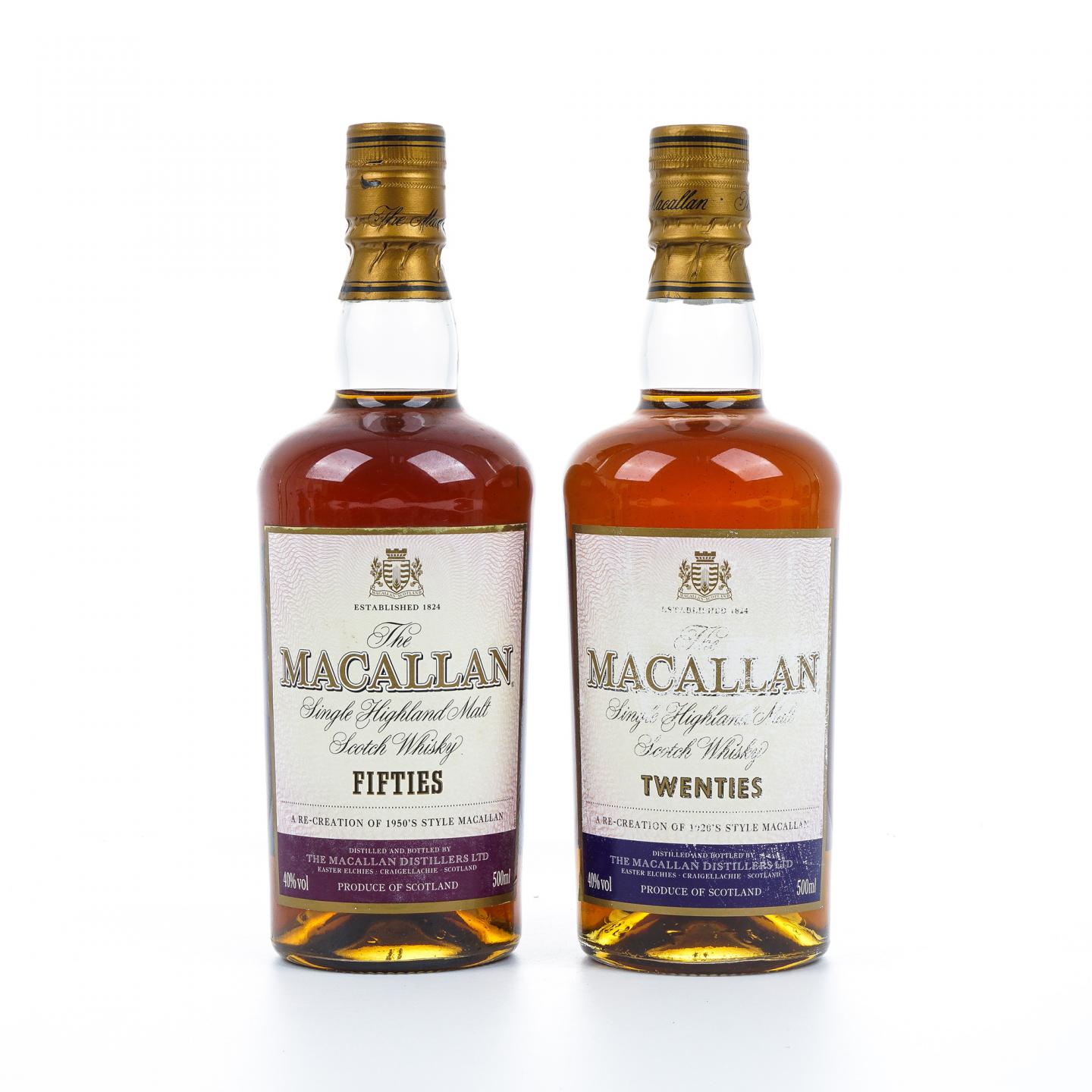 Macallan 麦卡伦 FIFTIES / TWENTIES 2支组*500ml