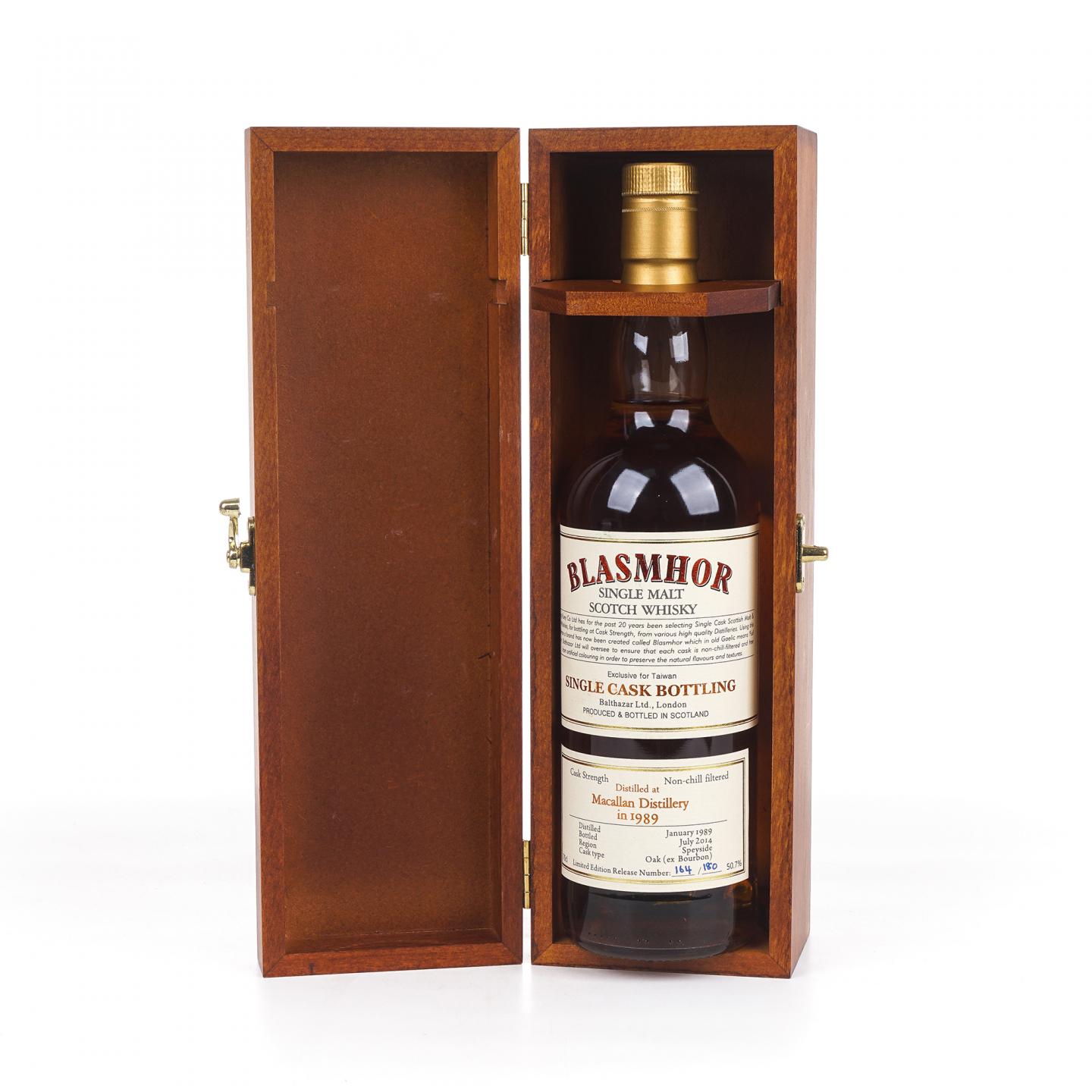 Macallan 麦卡伦 1989-2014 单桶桶强 Blasmhor 50.7%