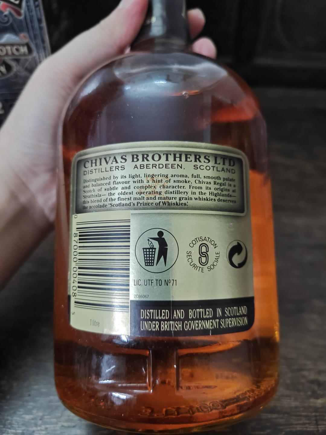 90年代芝华士12年，1L