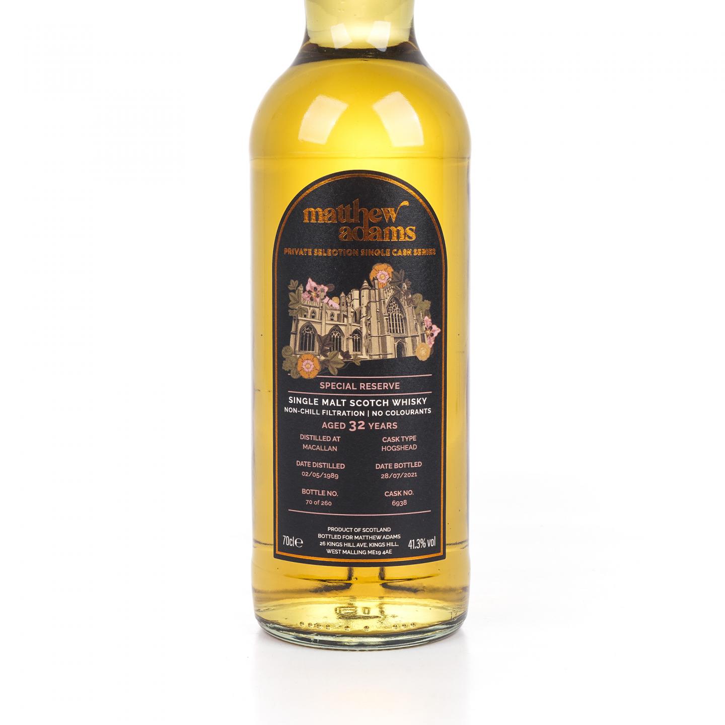 Macallan 麦卡伦 32年 1989-2021 Matthew Adams