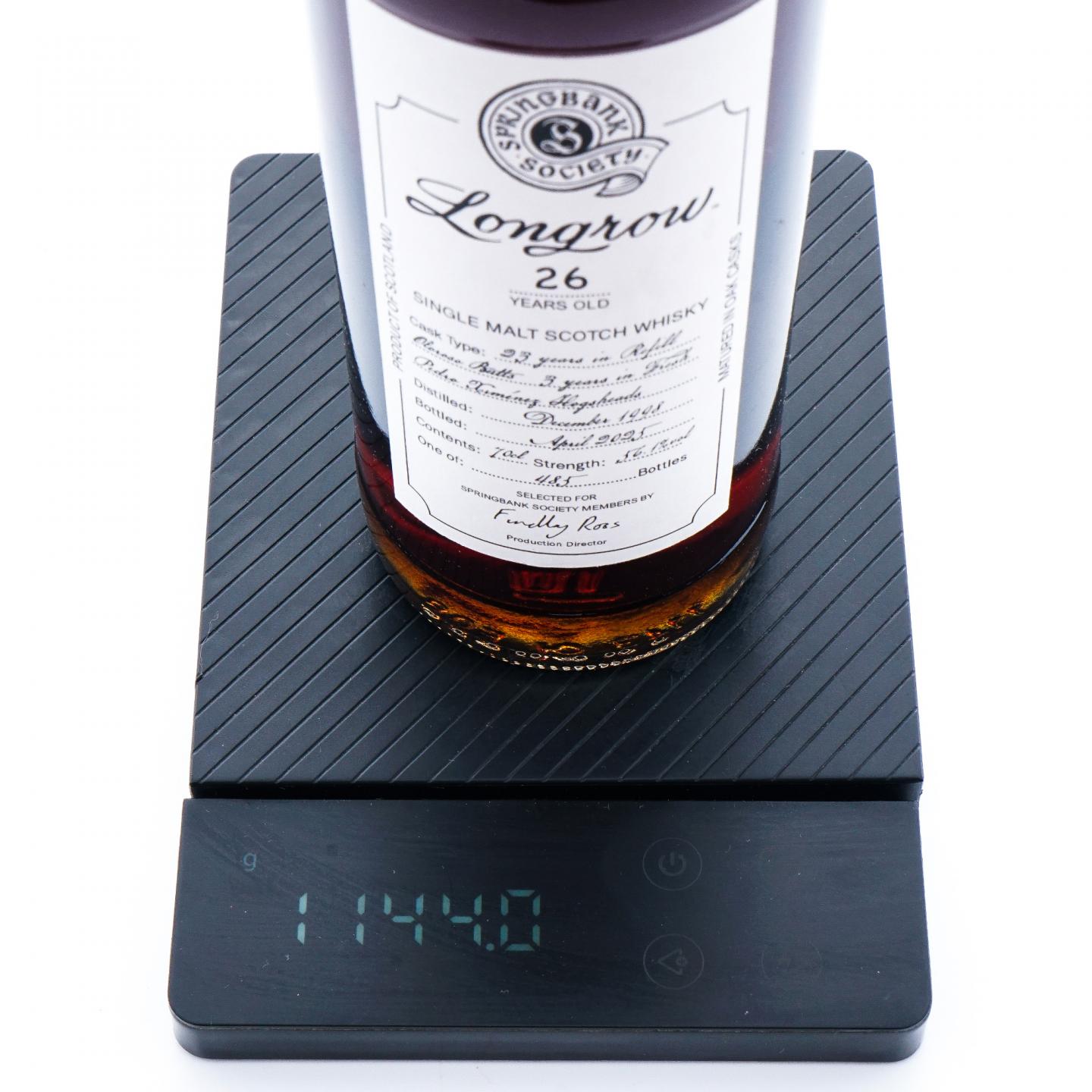 Longrow 朗格罗 26年 1998-2025 云顶协会出品 雪莉桶