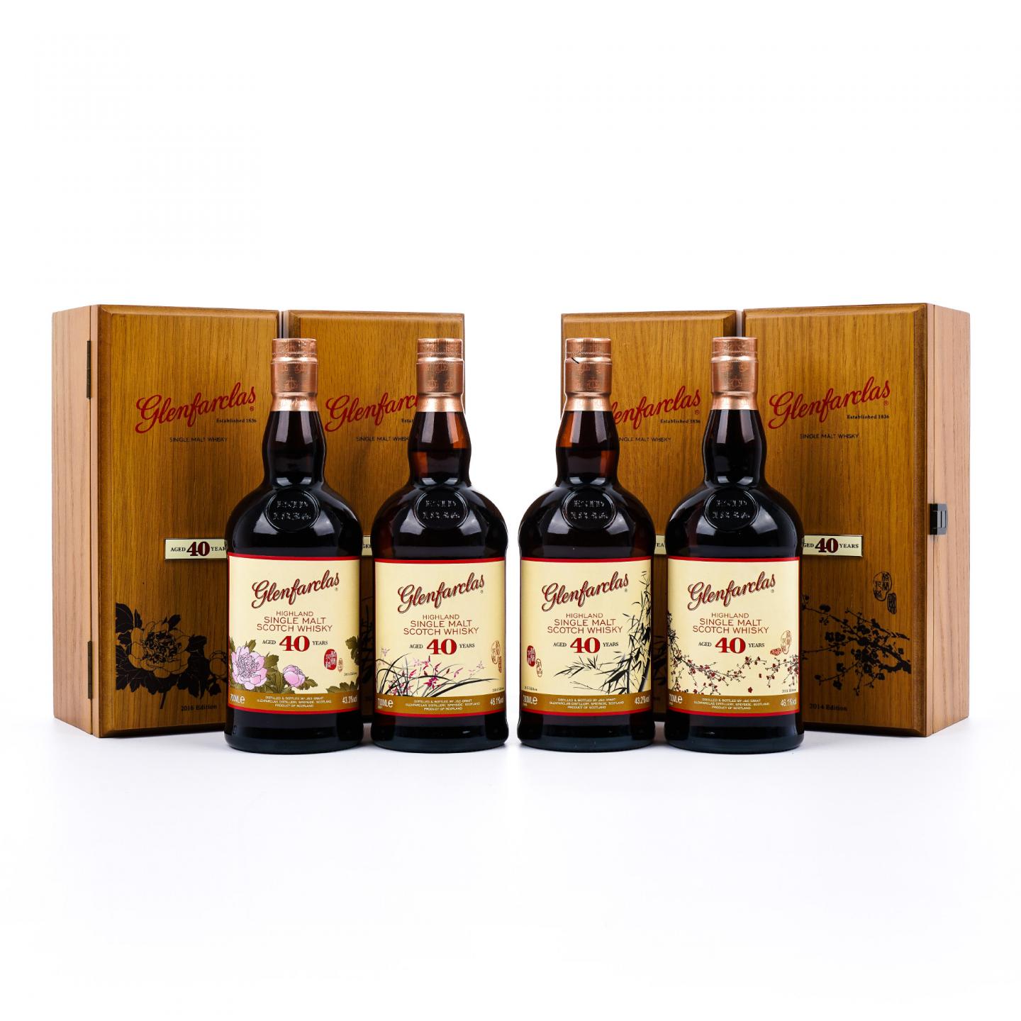 Glenfarclas 格兰花格 40年 兰/竹/菊/梅 4支组