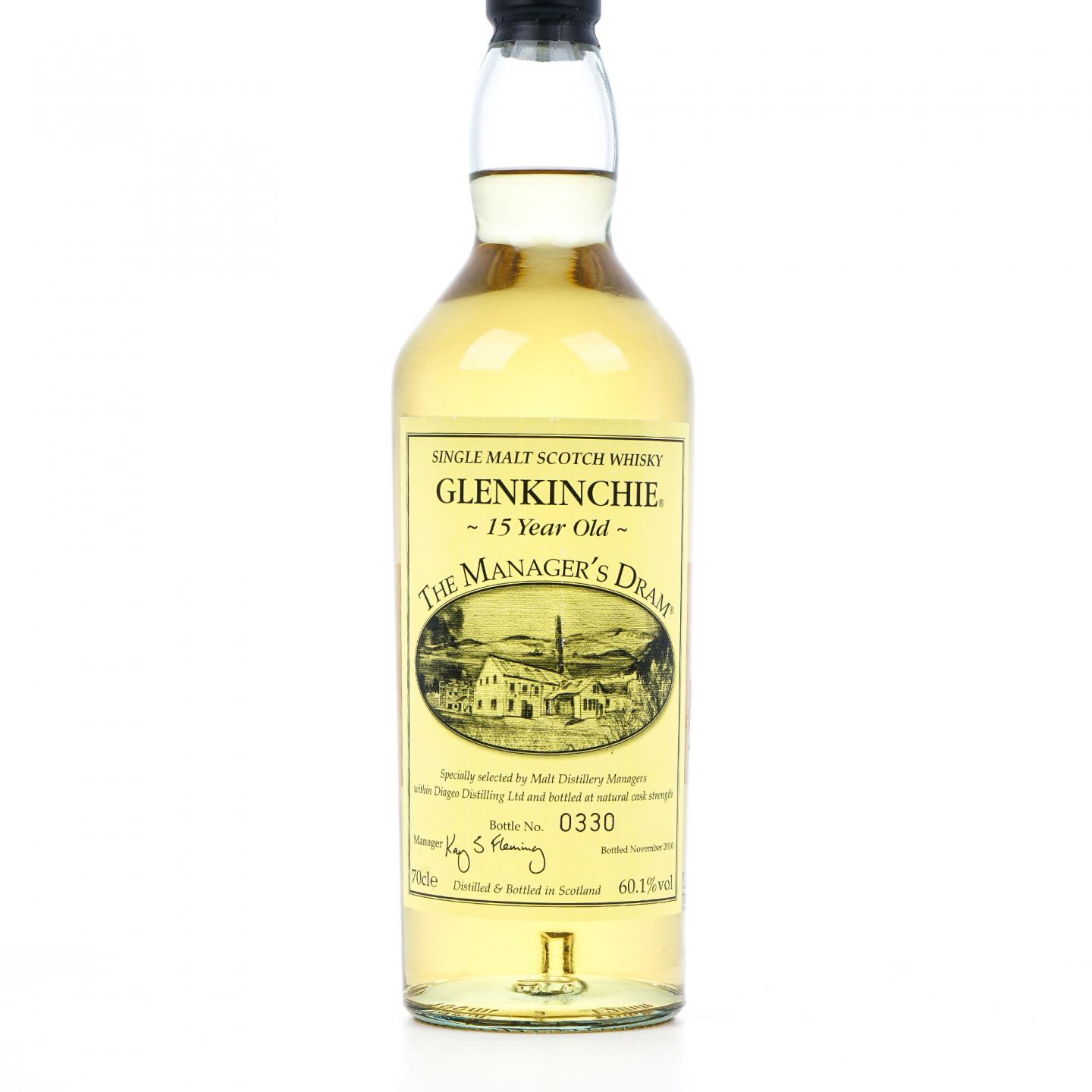 Glenkinchie 格兰昆奇 15年 2010 Manager's Dram