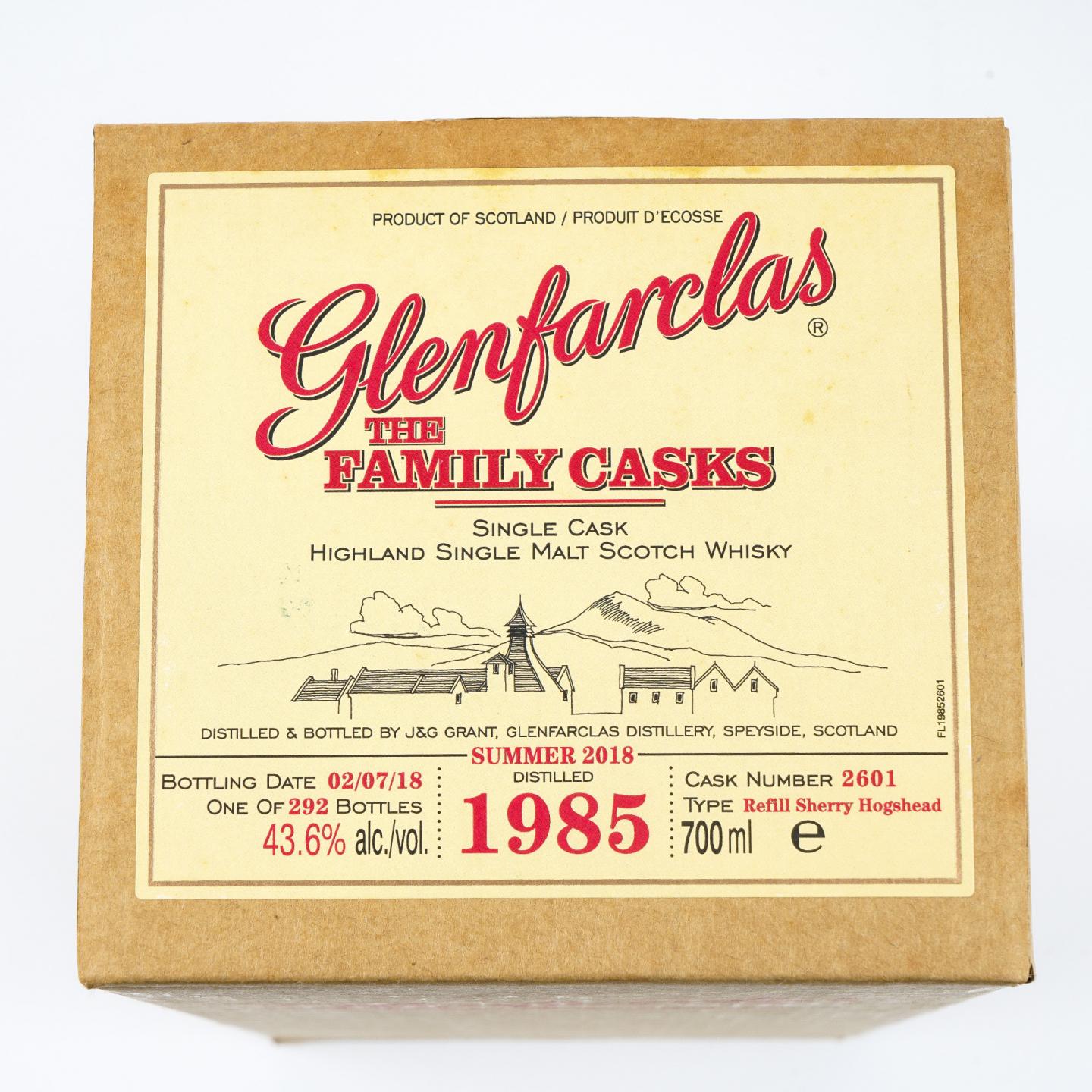 Glenfarclas 格兰花格 1985-2018 家族桶 雪莉单桶#2601
