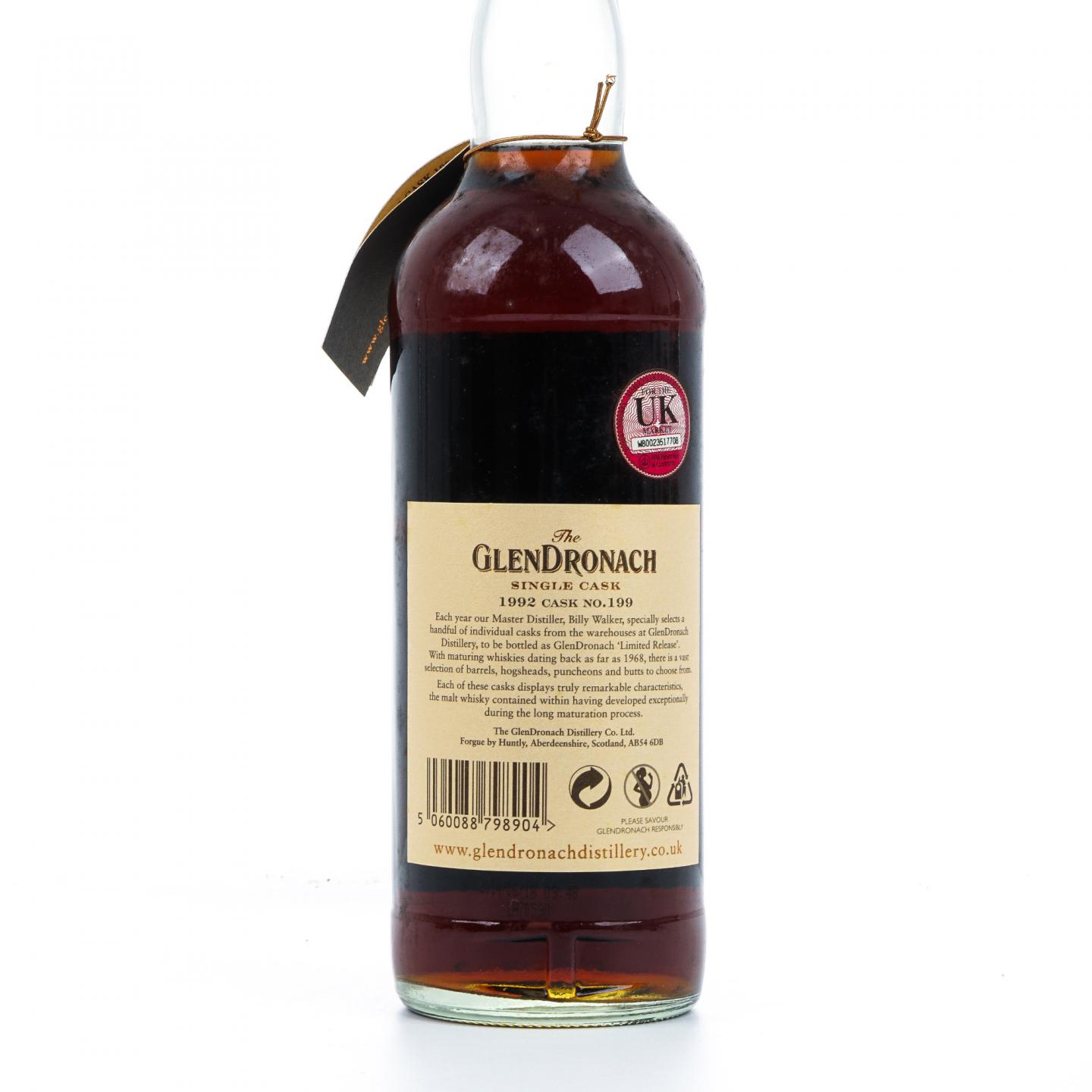 Glendronach 格兰多纳 22年 1992-2014 雪莉单桶#199