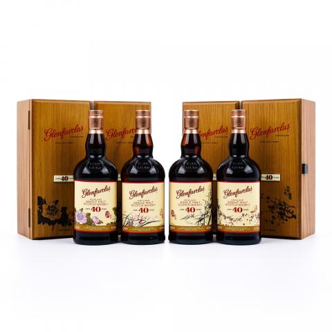Glenfarclas 格兰花格 40年 兰/竹/菊/梅 4支组