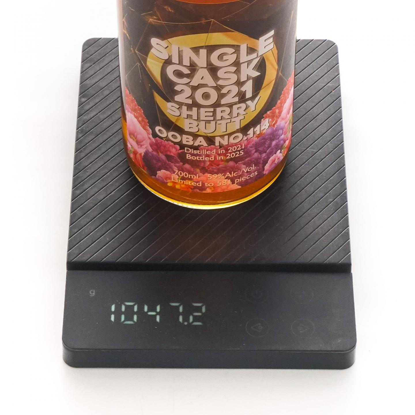 御岳蒸馏所 2021 雪莉单桶 OOBA No.114
