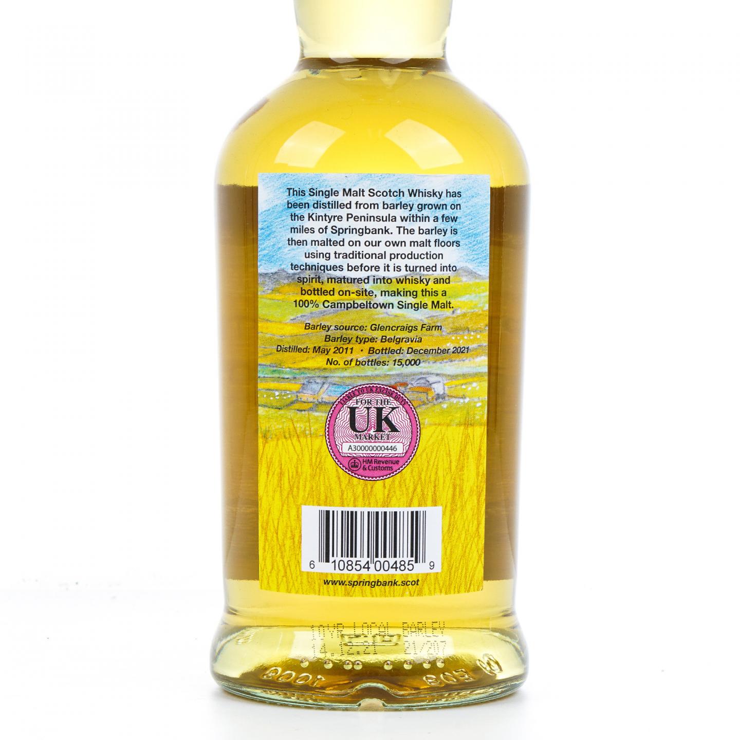 Springbank 云顶 10年 2011-2021 本地大麦 51.6%Vol. 700ml