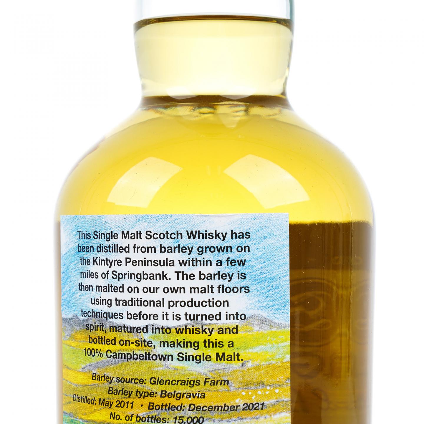 Springbank 云顶 10年 2011-2021 本地大麦 51.6%Vol. 700ml