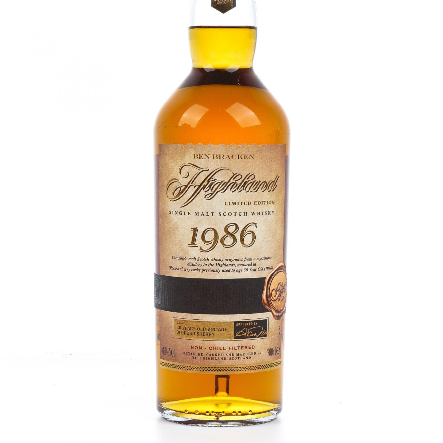 Ben Bracken 1986 高地单一麦芽威士忌