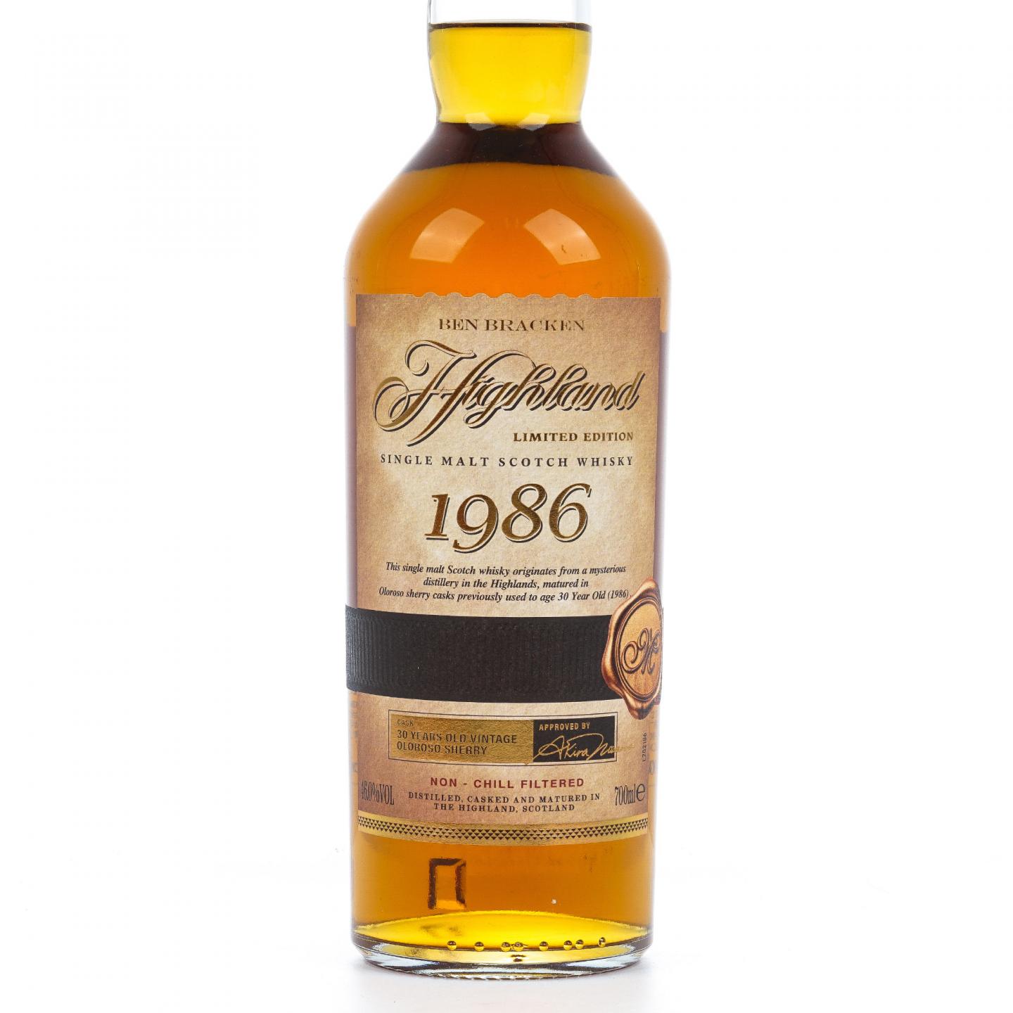 Ben Bracken 1986 高地单一麦芽威士忌 带盒