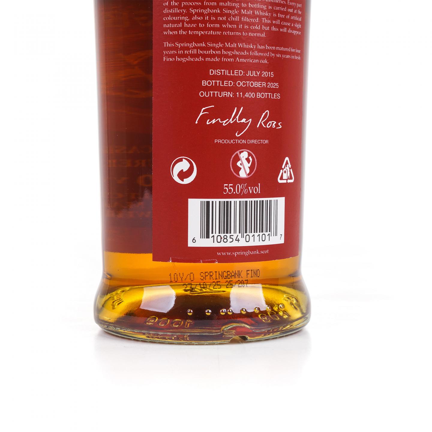 Springbank 云顶 10年 2015-2025 55%Vol. 700ml
