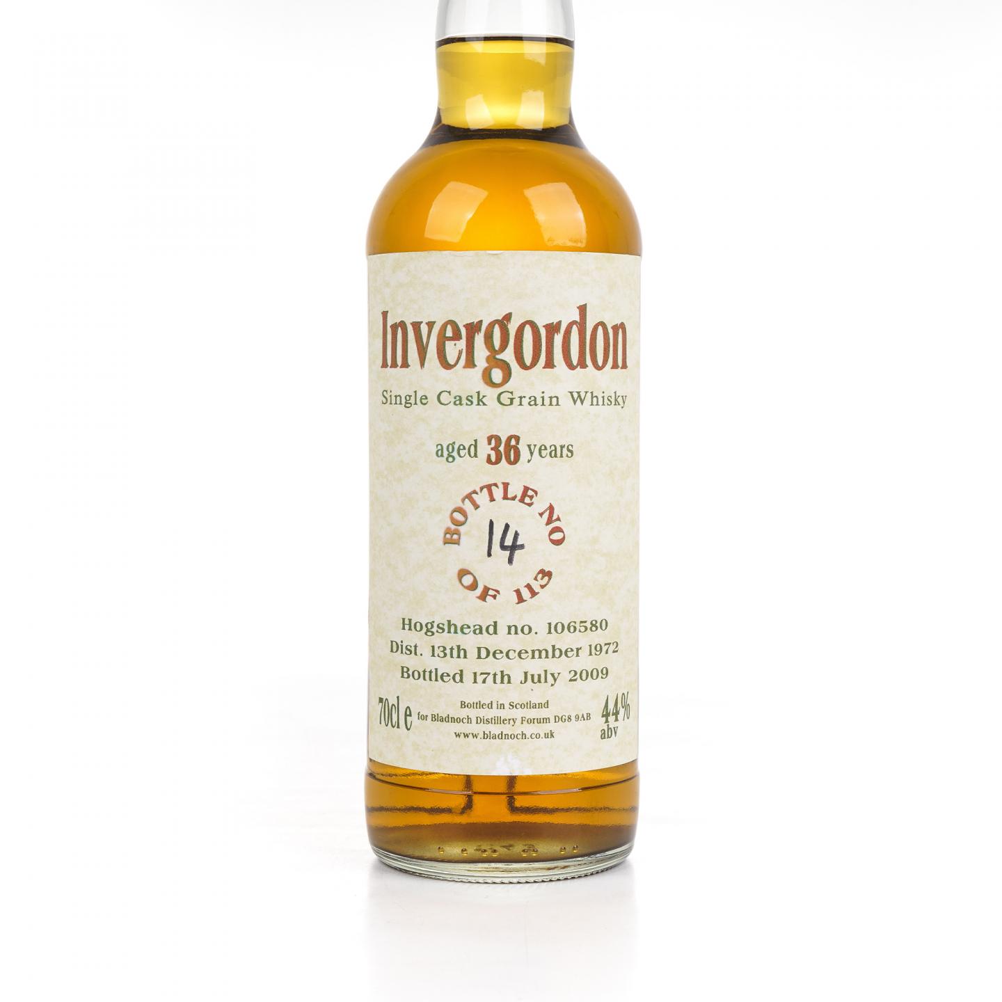 Invergordon 36年 1972-2009 BF 单桶#106580