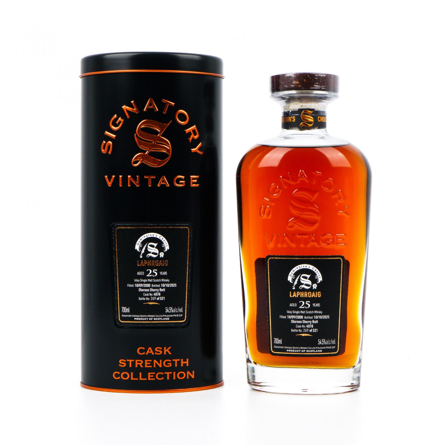 Laphroaig 拉弗格 25年 2000-2025 雪莉桶#4078 SV