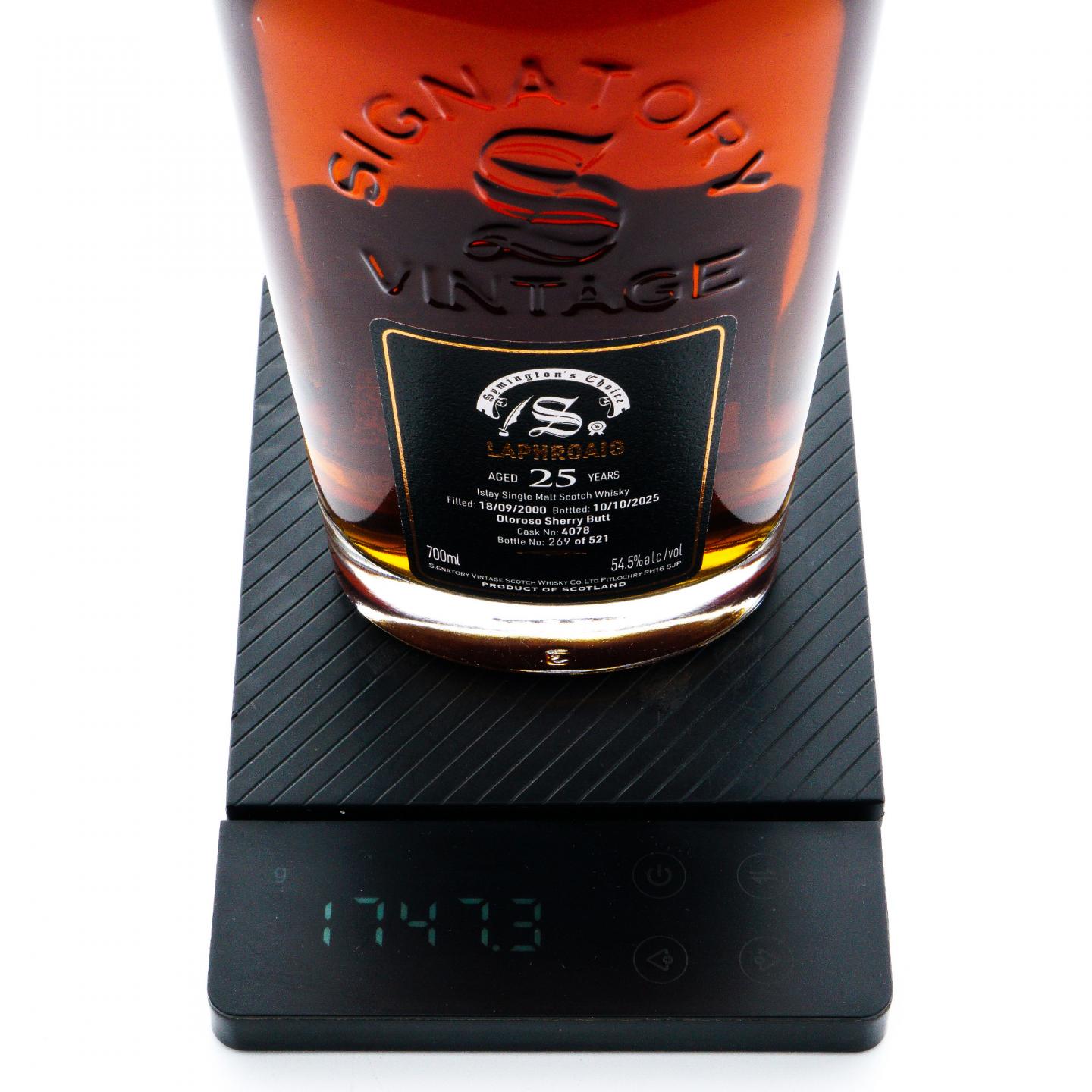 Laphroaig 拉弗格 25年 2000-2025 雪莉桶#4078 SV