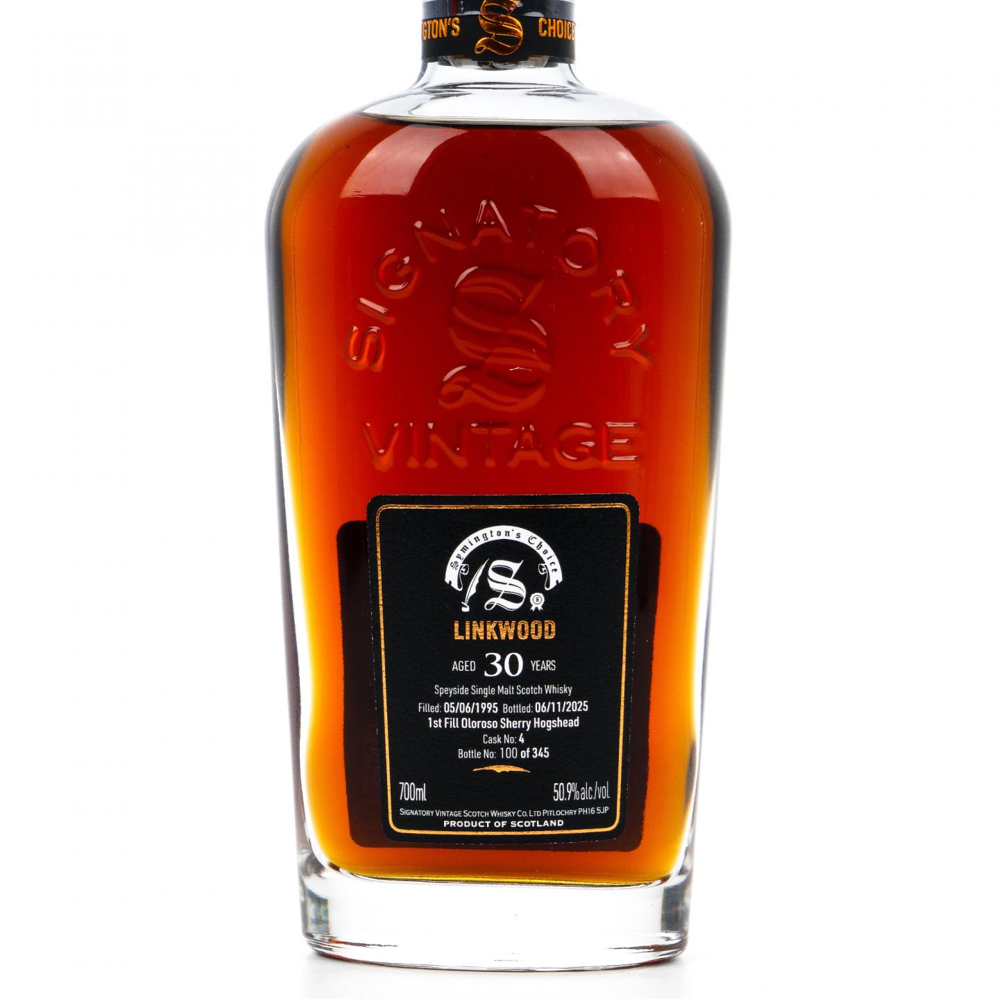 Linkwood 林可伍德 30年 1995-2025 SV 雪莉桶