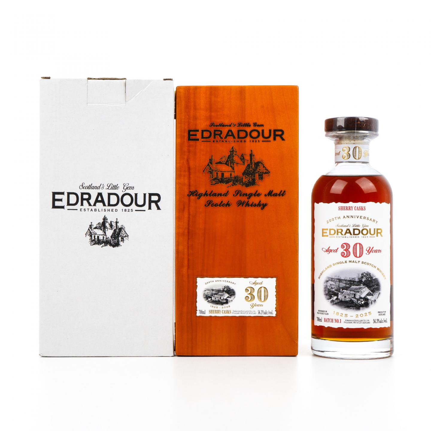 Edradour 埃德拉多尔 30年 2025 200周年纪念-Batch No.1 雪莉桶