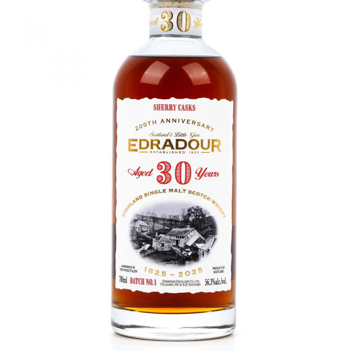 Edradour 埃德拉多尔 30年 2025 200周年纪念-Batch No.1 雪莉桶