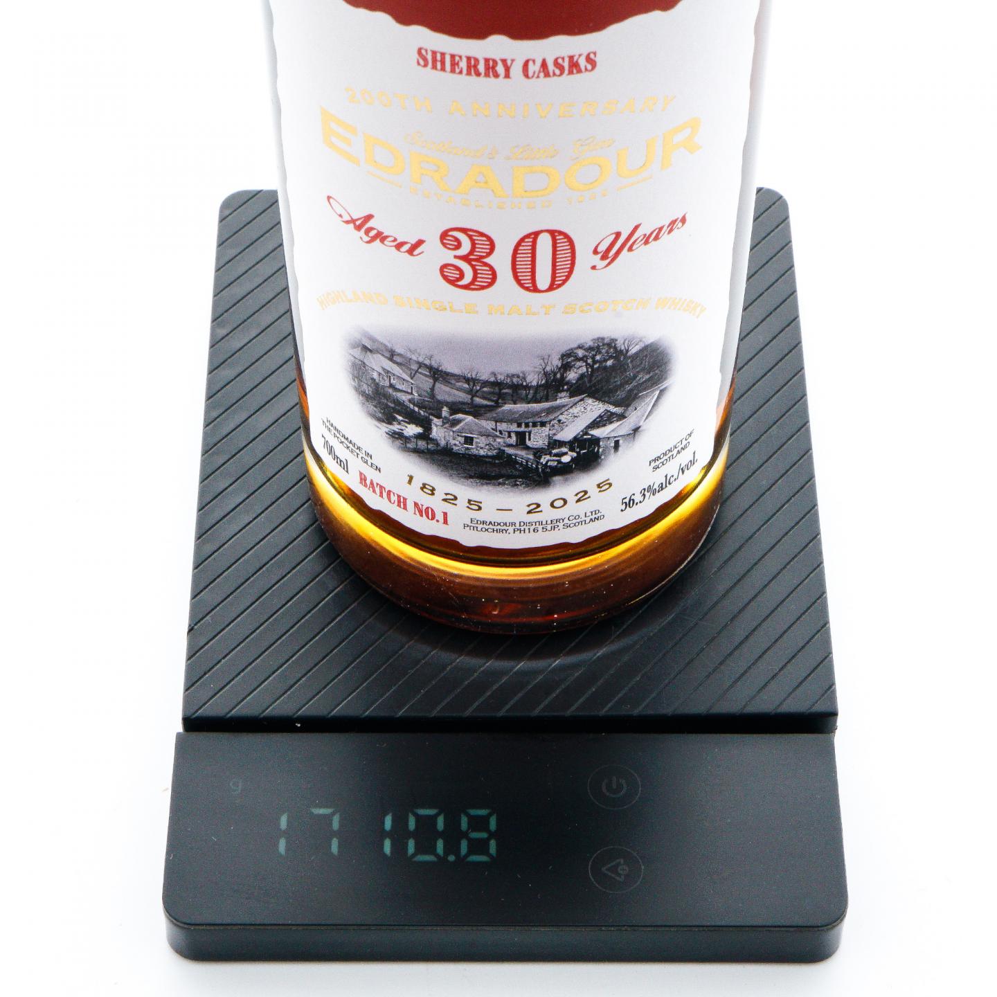 Edradour 埃德拉多尔 30年 2025 200周年纪念-Batch No.1 雪莉桶