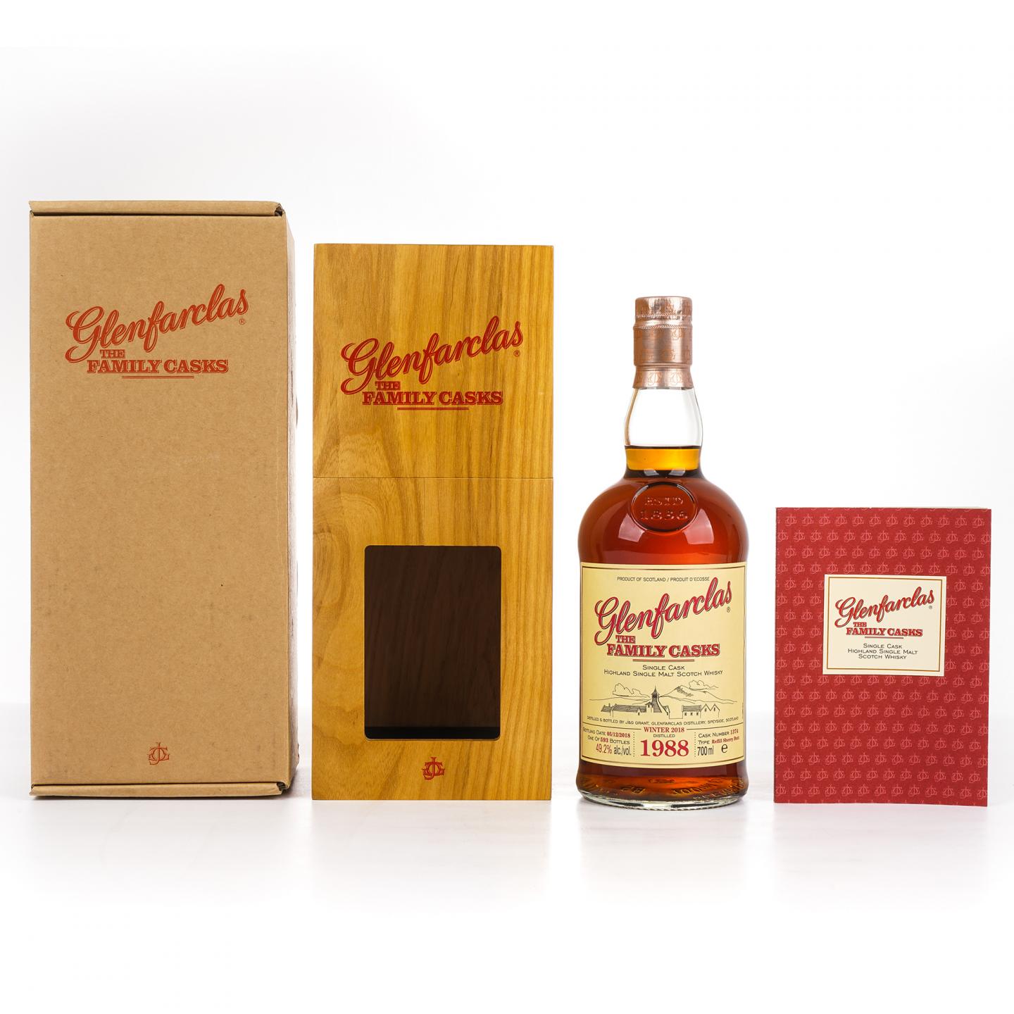 Glenfarclas 格兰花格 1988-2018 雪莉桶 家族桶#1374