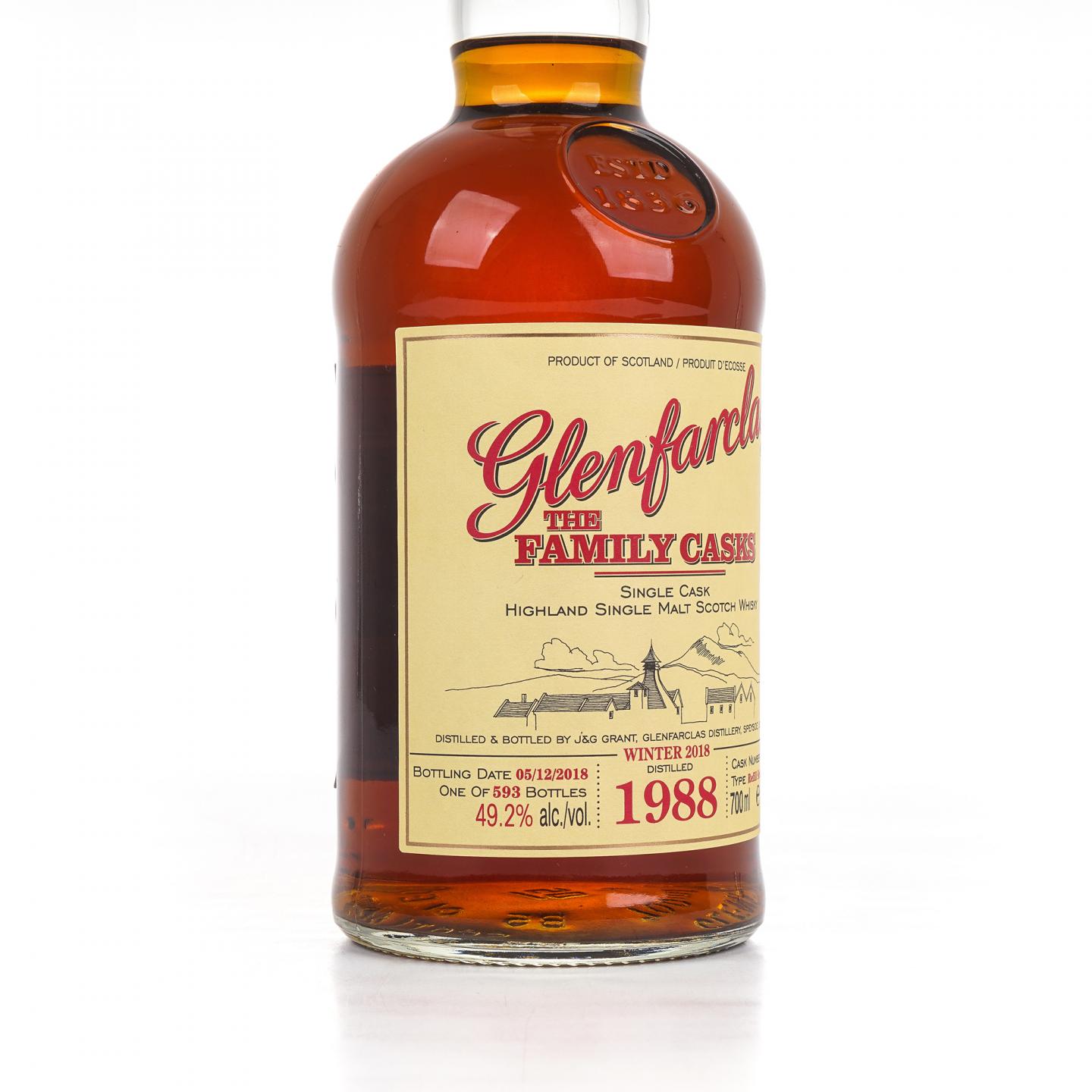 Glenfarclas 格兰花格 1988-2018 雪莉桶 家族桶#1374