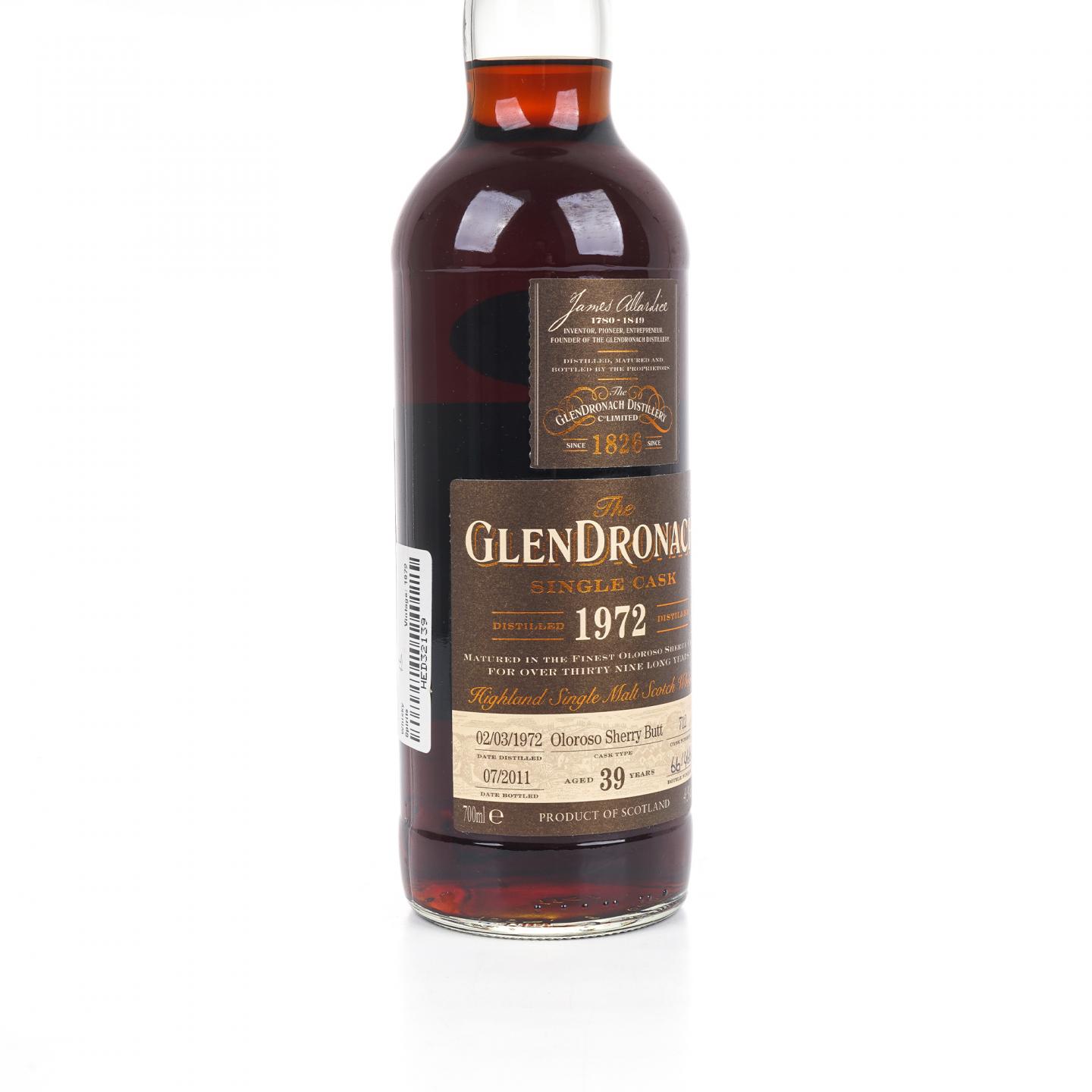 Glendronach 格兰多纳 39年 1972-2011 雪莉单桶#712