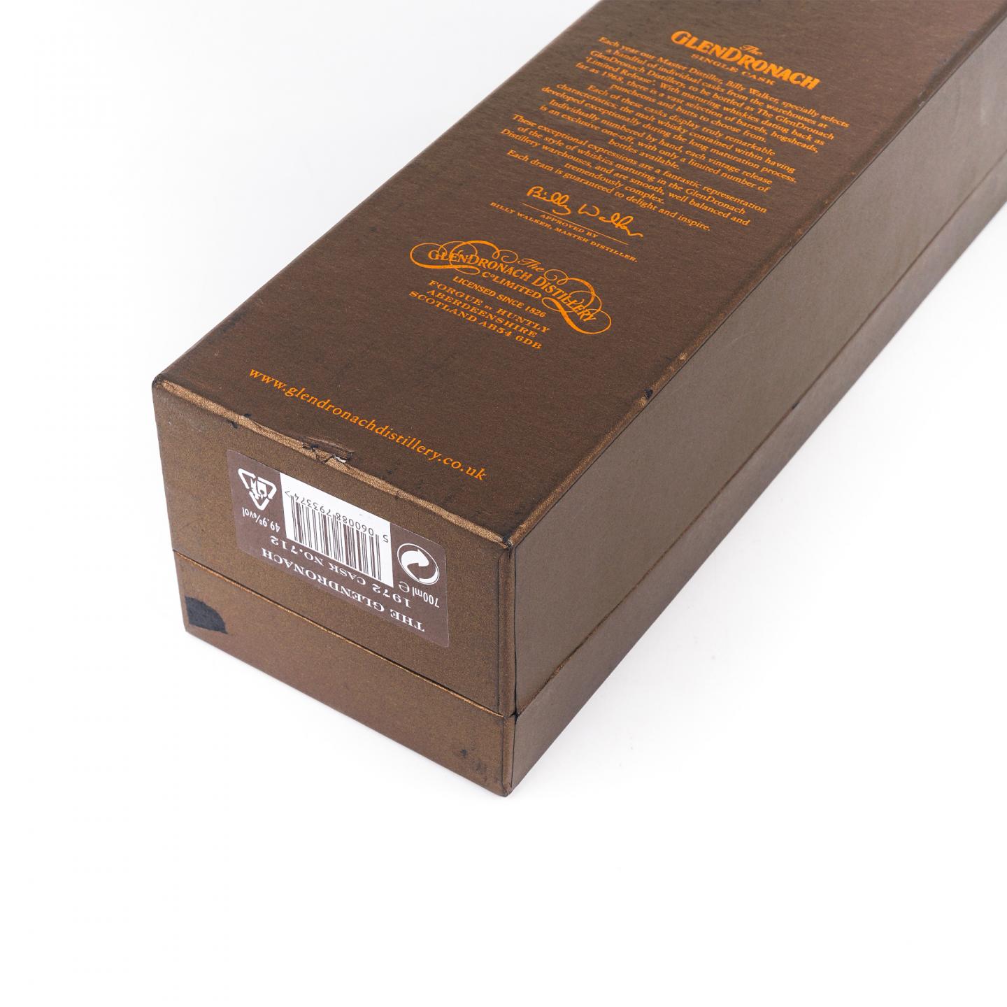 Glendronach 格兰多纳 39年 1972-2011 雪莉单桶#712