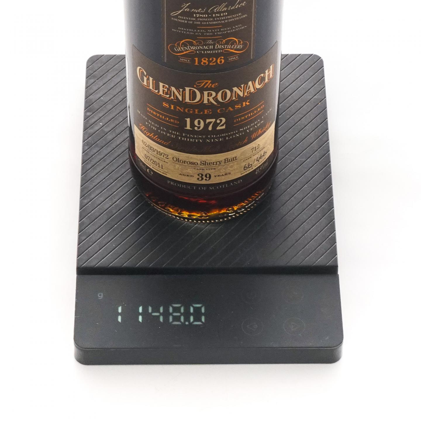 Glendronach 格兰多纳 39年 1972-2011 雪莉单桶#712