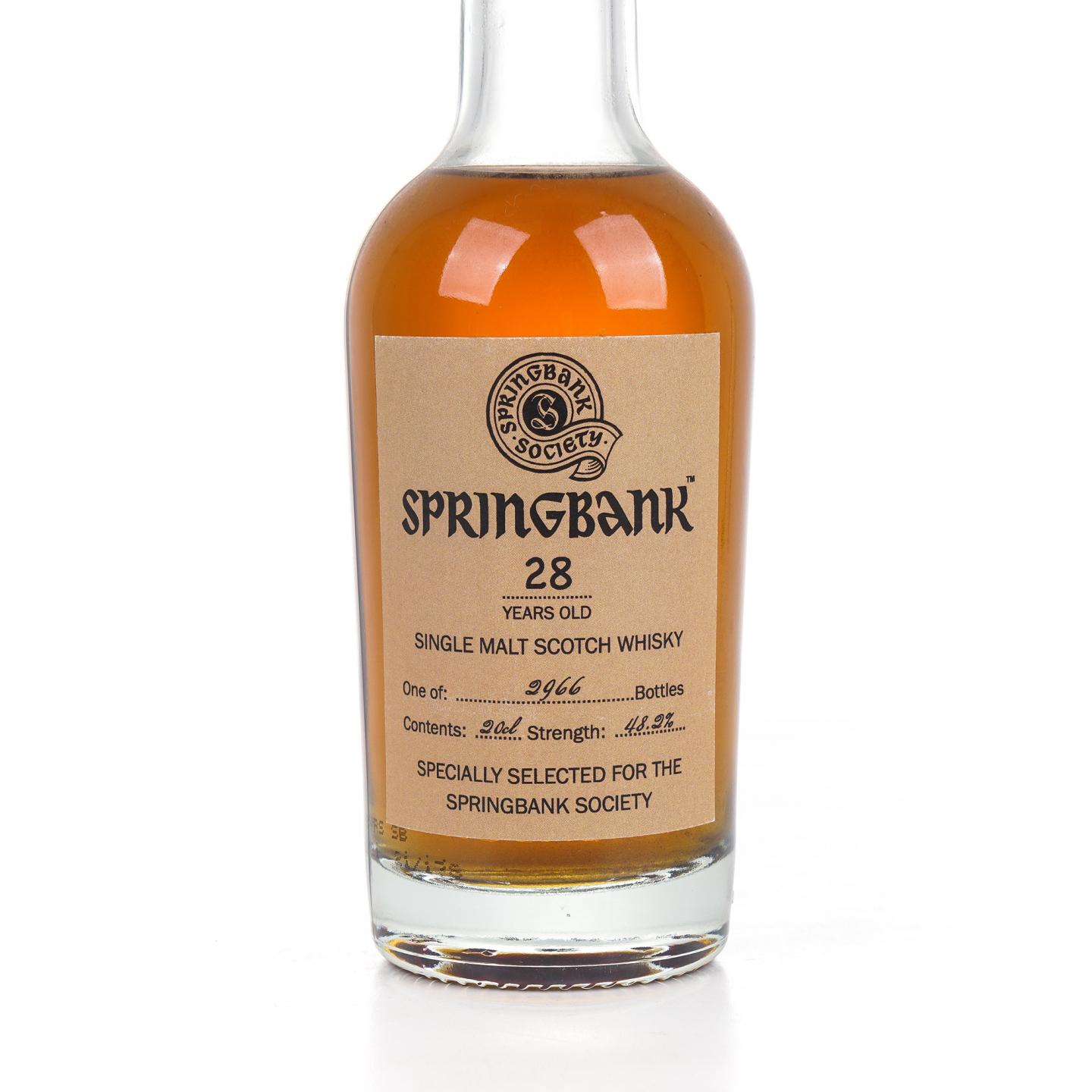 【中样】Springbank 云顶 28年 2021 云顶协会 200ml