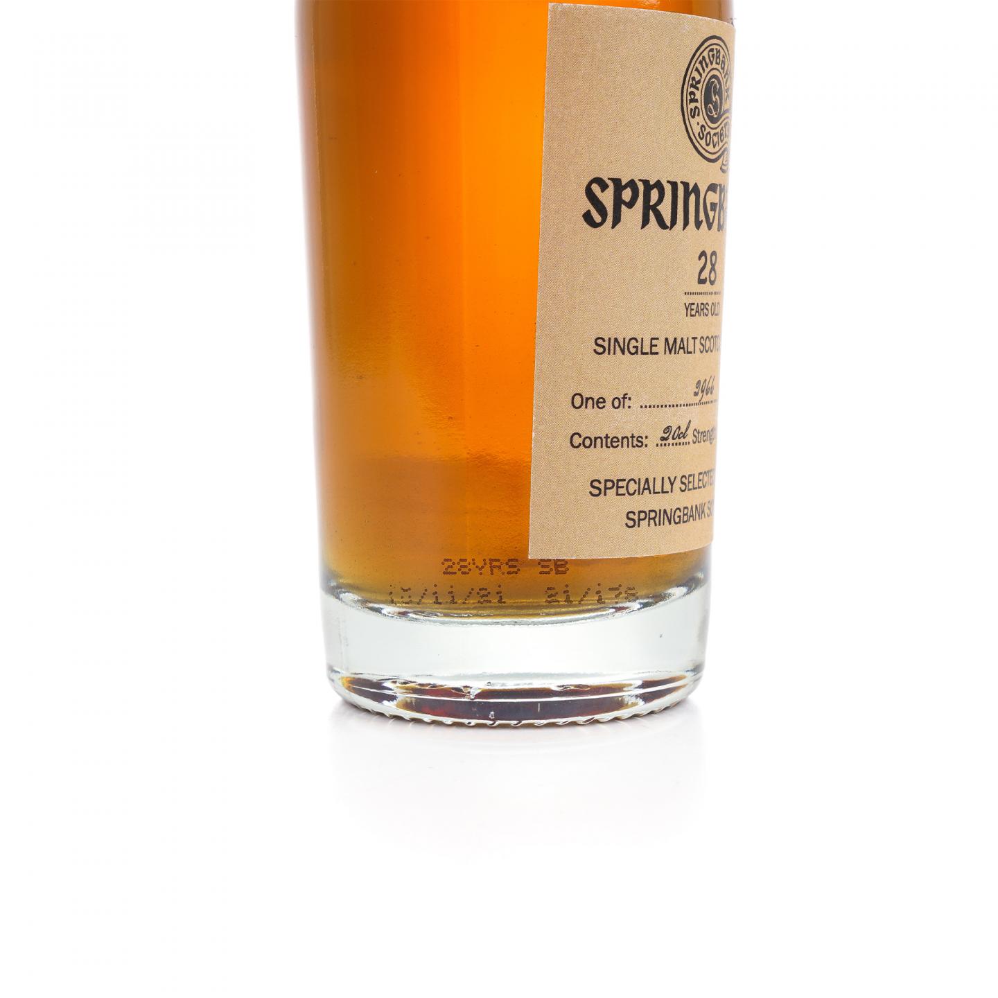 【中样】Springbank 云顶 28年 2021 云顶协会 200ml