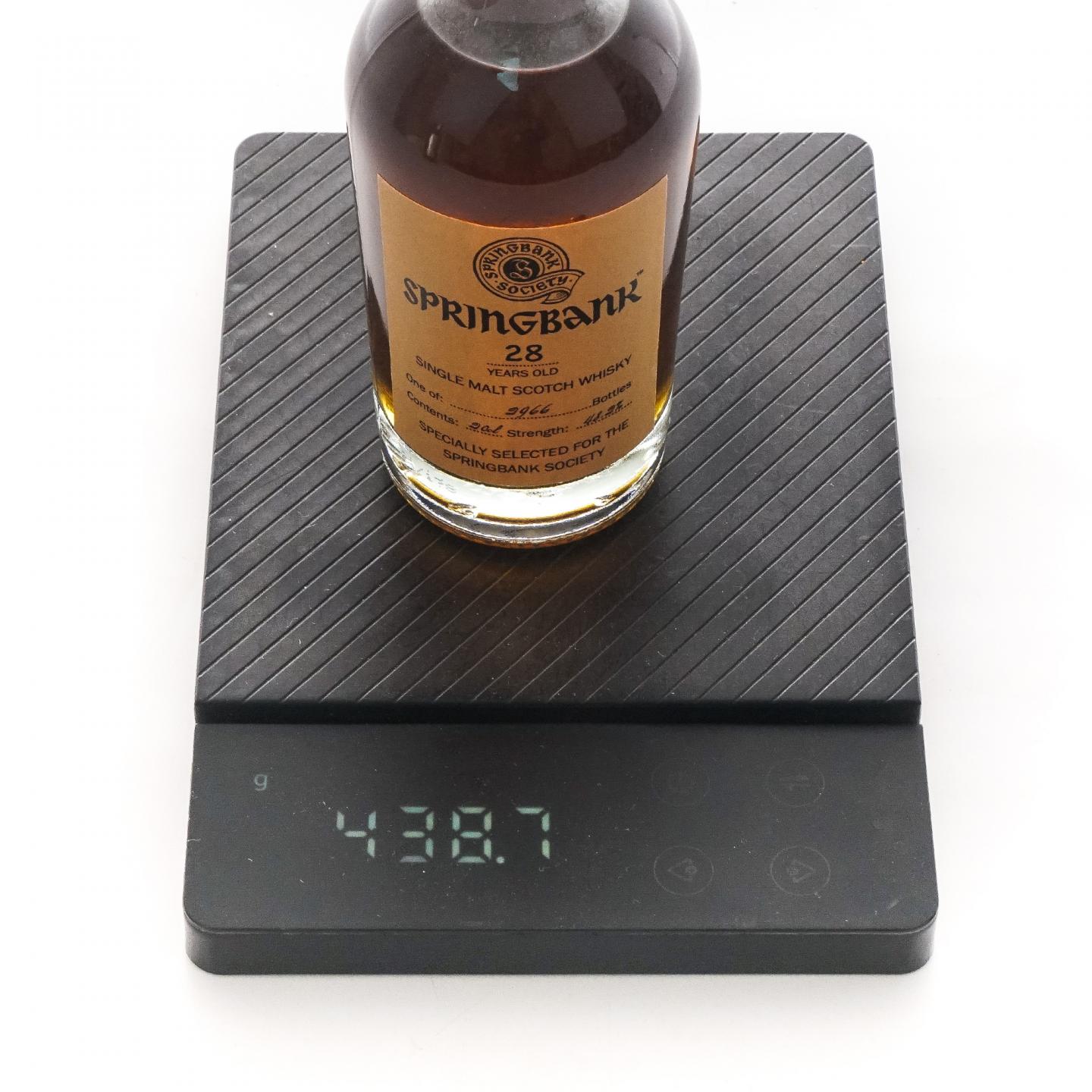 【中样】Springbank 云顶 28年 2021 云顶协会 200ml