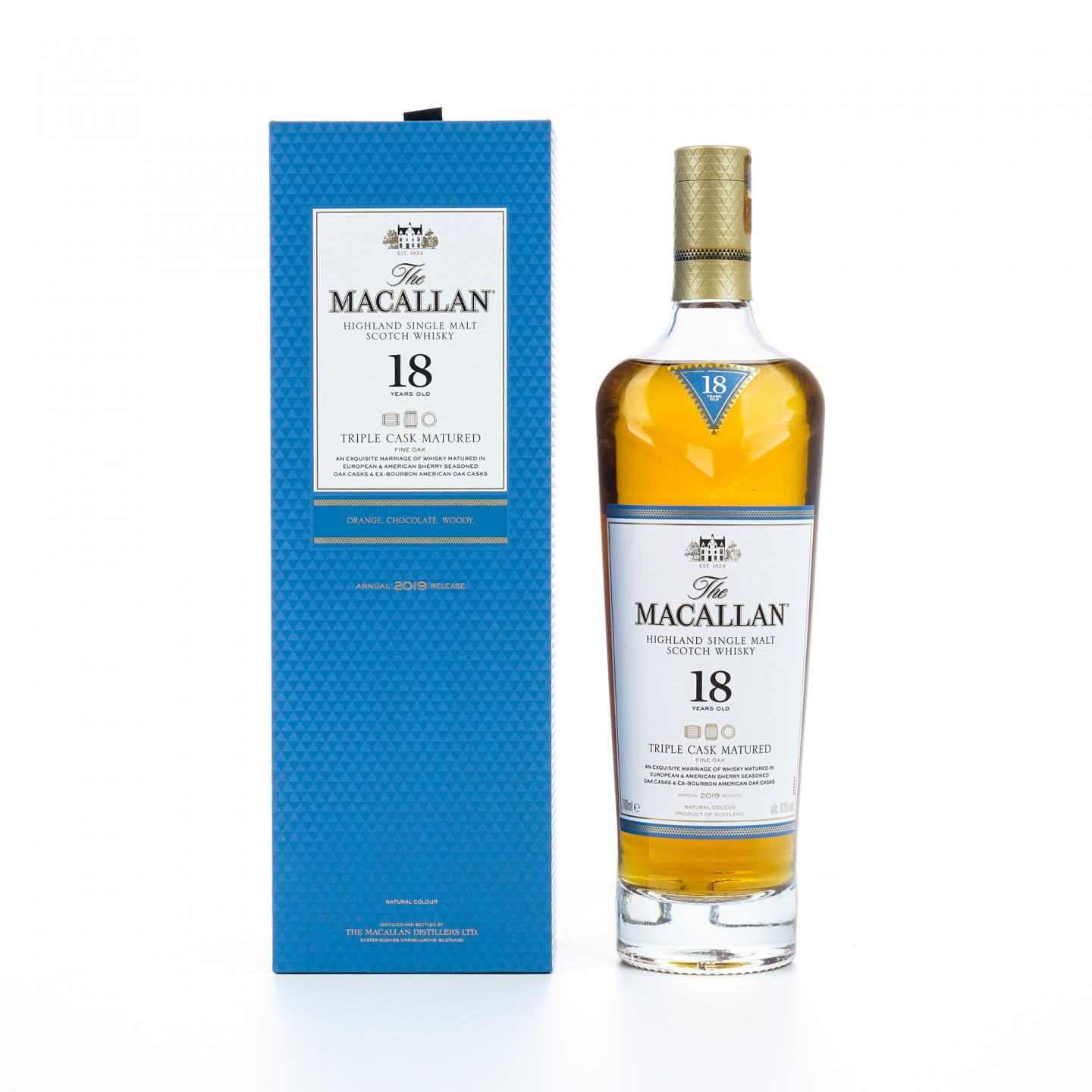 【附X光图】Macallan 麦卡伦 18年 2019 Triple Cask 700ml