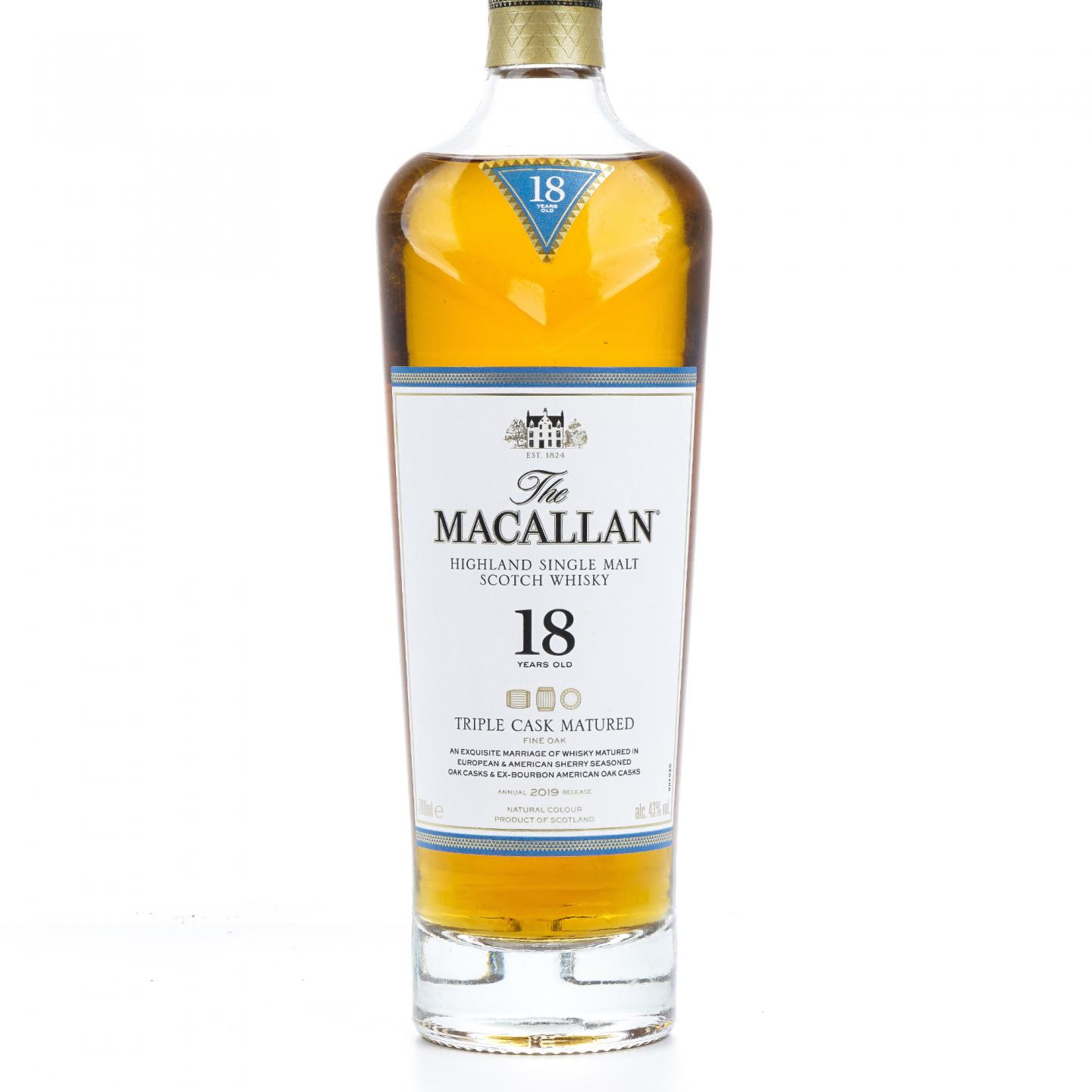 【附X光图】Macallan 麦卡伦 18年 2019 Triple Cask 700ml