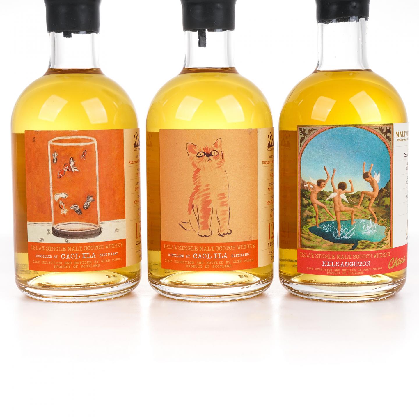 Caol Ila 卡尔里拉 12年 2011 水楢桶+Kilnaughton（阿贝） 13年 2009 3瓶组*500ml