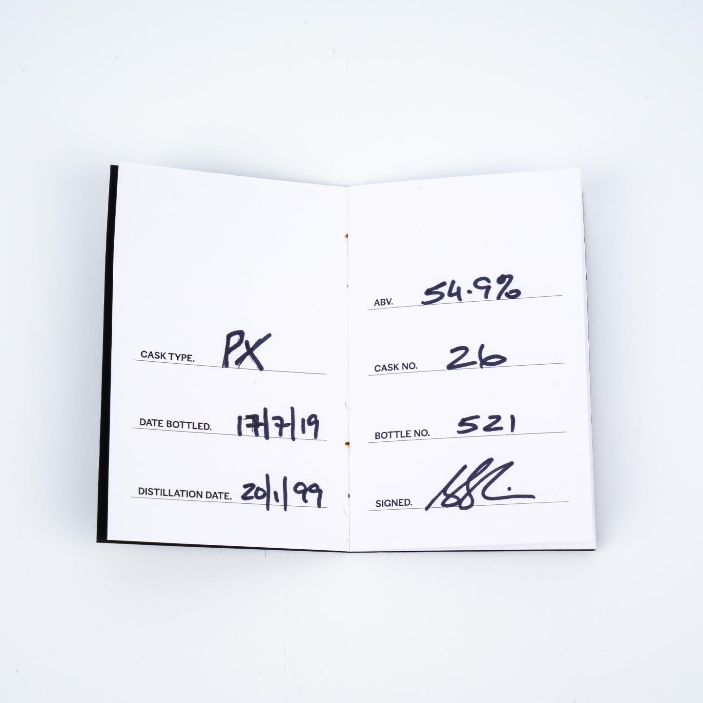 Bowmore 波摩 1999-2019 雪莉桶#26 Hand-Filled 54.9%Vol.