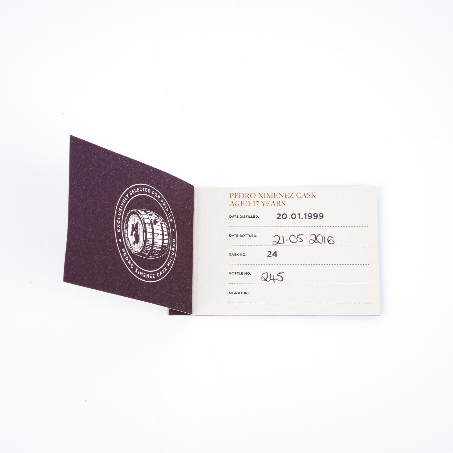 Bowmore 波摩 17年 1999-2016 雪莉桶#24