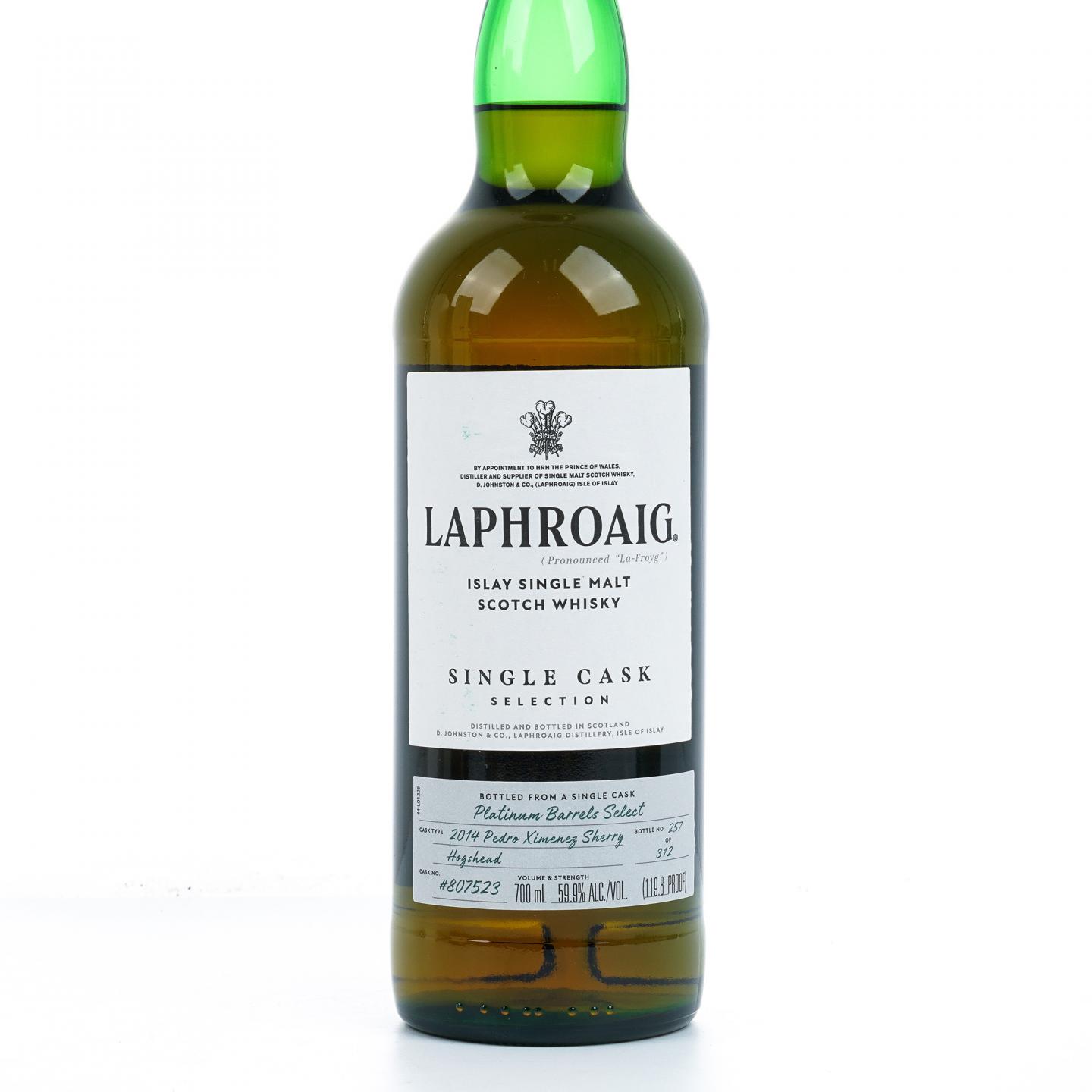 Laphroaig 拉弗格 2014 单桶#807523 PX雪莉桶