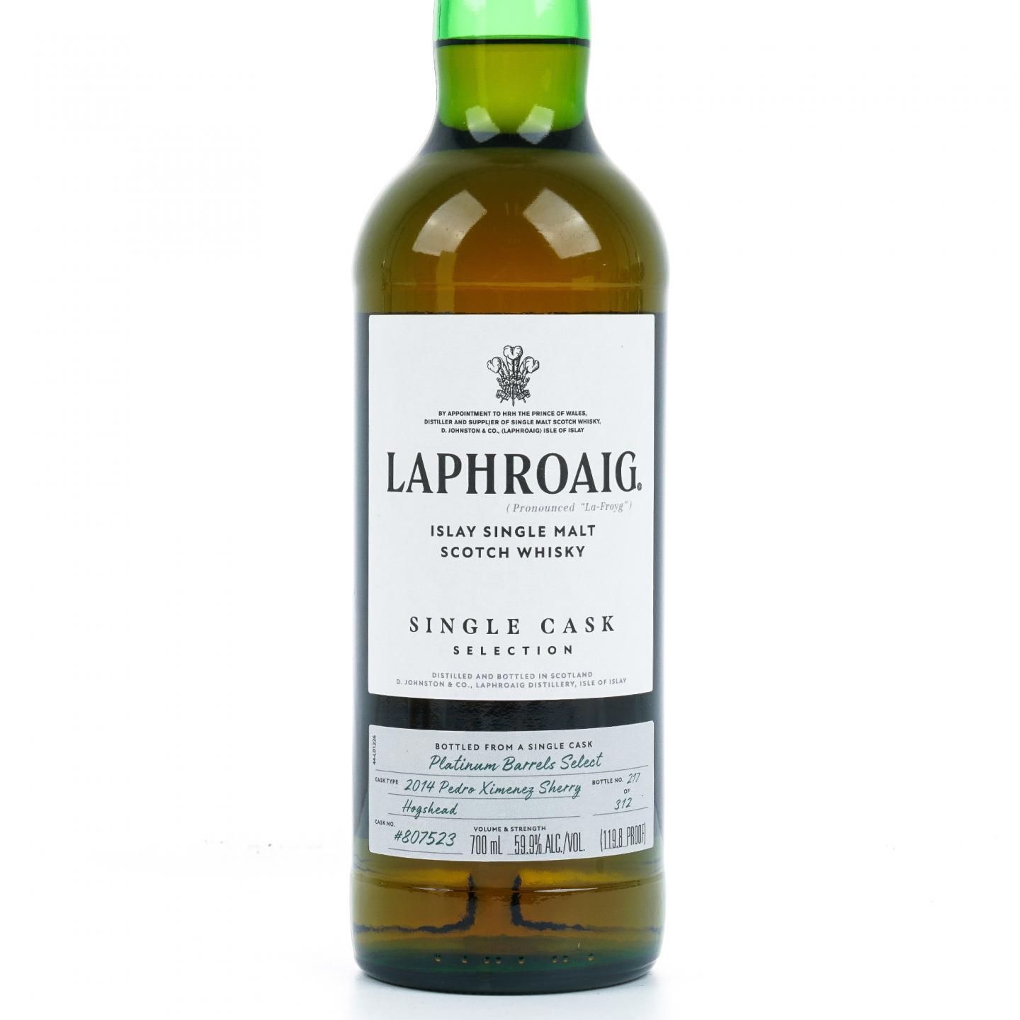 Laphroaig 拉弗格 2014 PX雪莉桶 单桶#807523