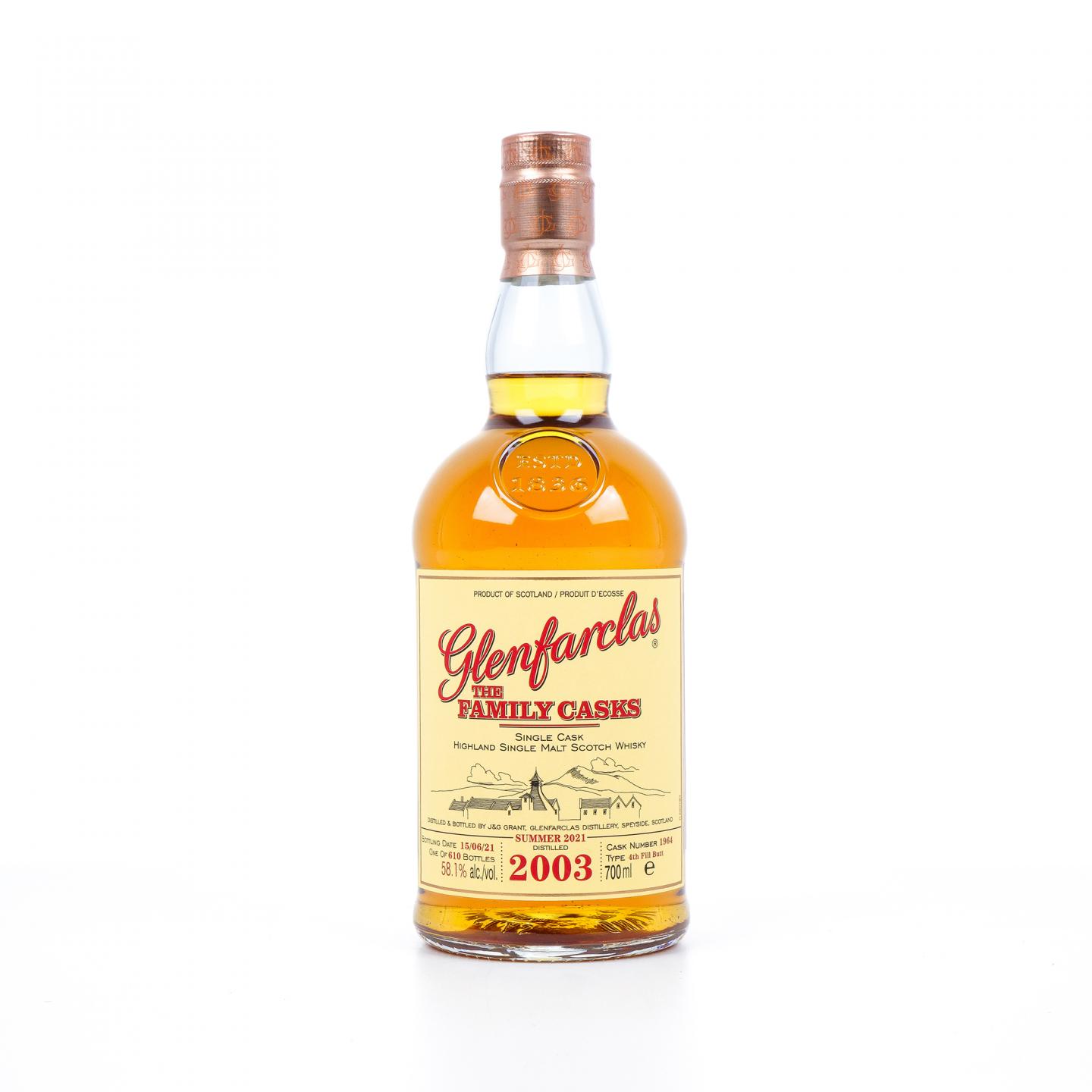 Glenfarclas 格兰花格 2003-2021 家族桶#1964
