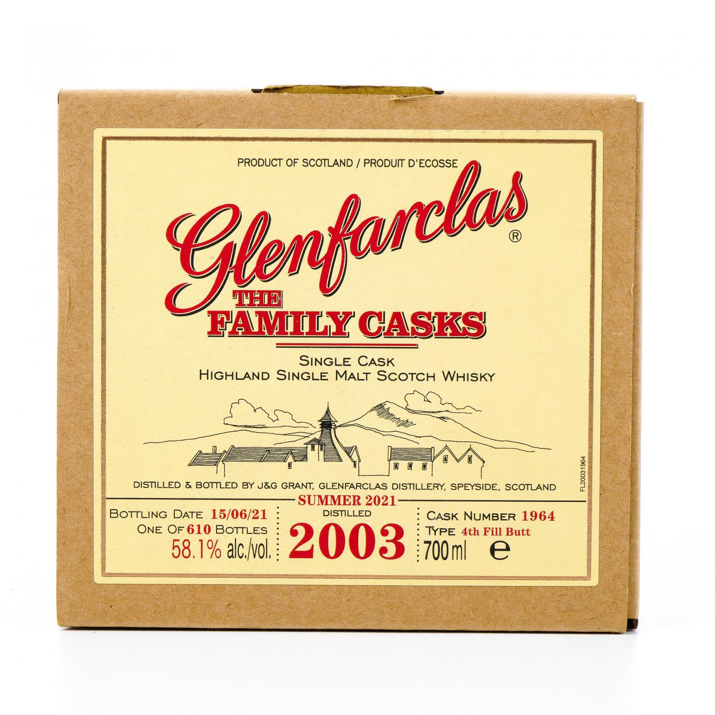 Glenfarclas 格兰花格 2003-2021 家族桶#1964