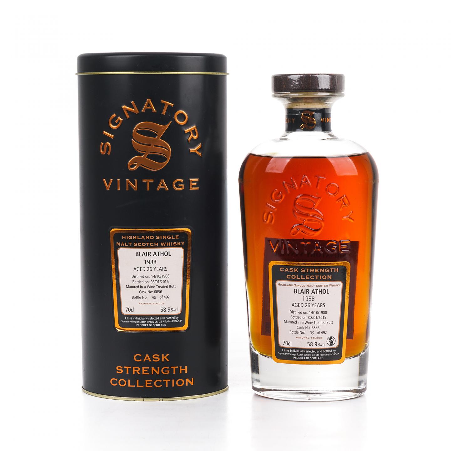 Blair Athol 布莱尔阿苏 26年 1988-2015 SV #6856 非原盒