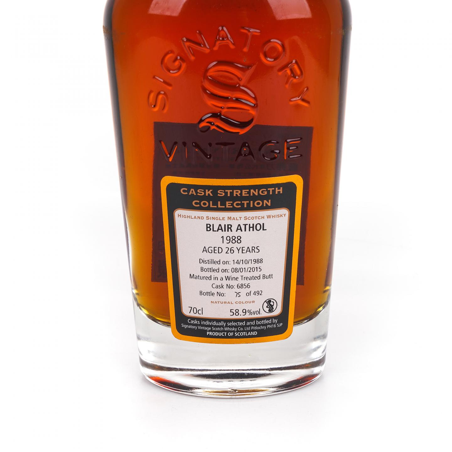 Blair Athol 布莱尔阿苏 26年 1988-2015 SV #6856 非原盒