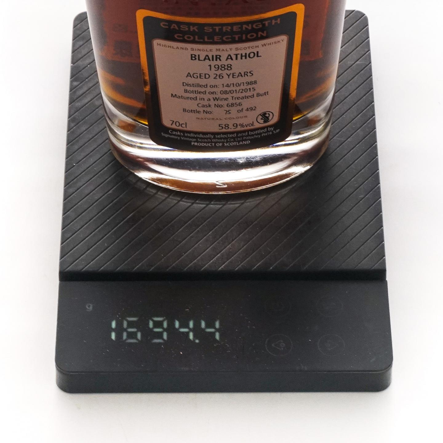 Blair Athol 布莱尔阿苏 26年 1988-2015 SV #6856 非原盒