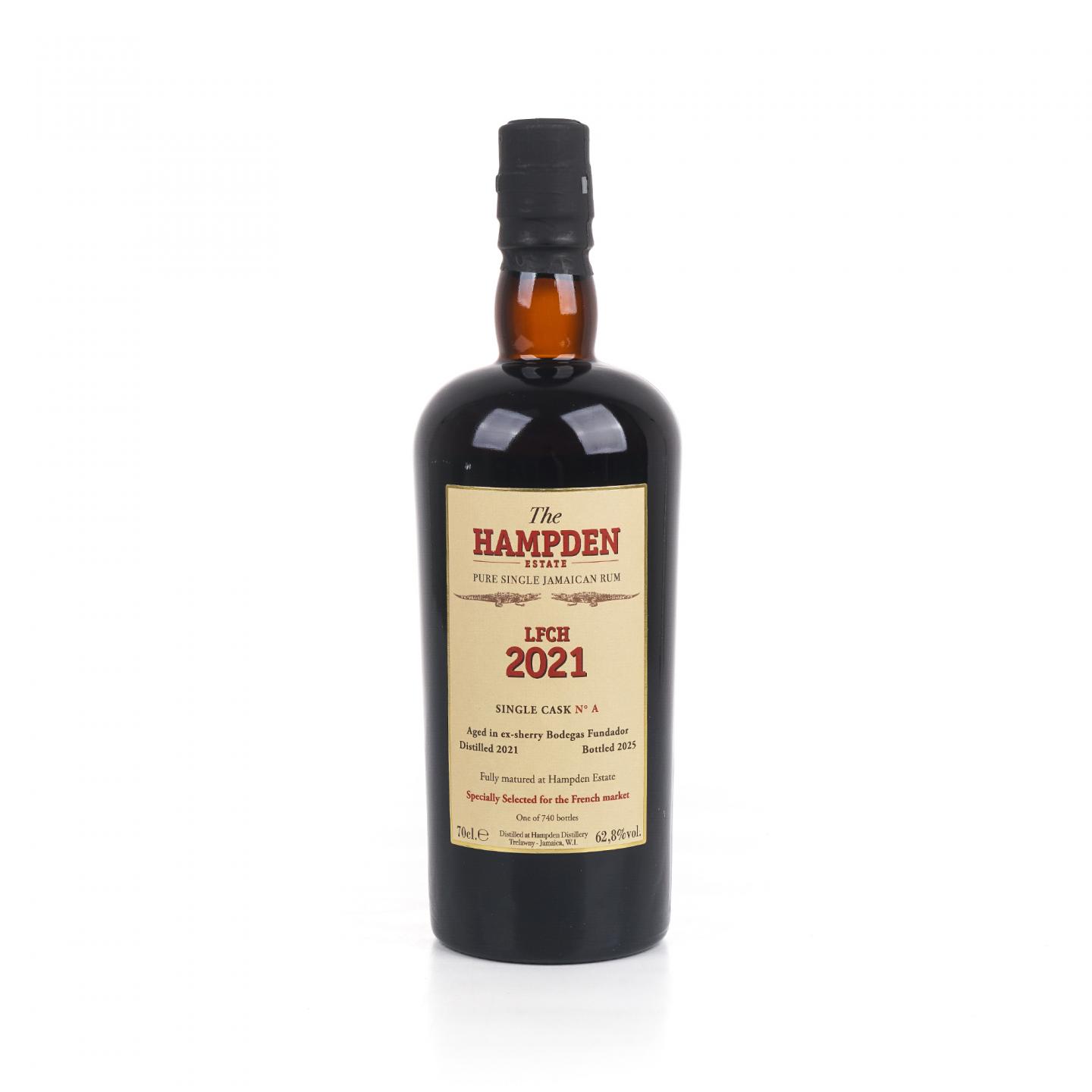 Hampden Estate 汉普登庄园 2021-2025 雪莉单桶 62.8%Vol.