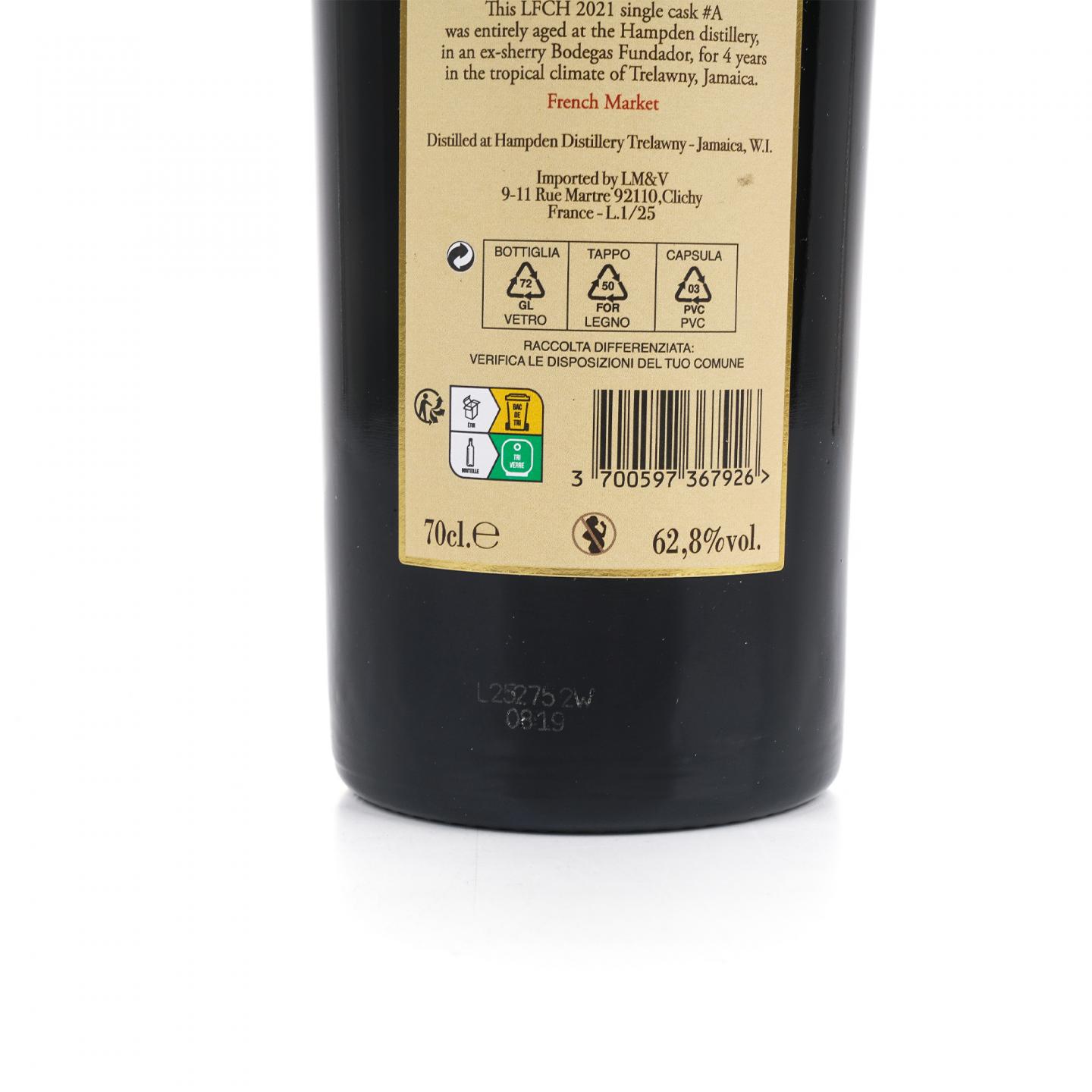 Hampden Estate 汉普登庄园 2021-2025 雪莉单桶 62.8%Vol.