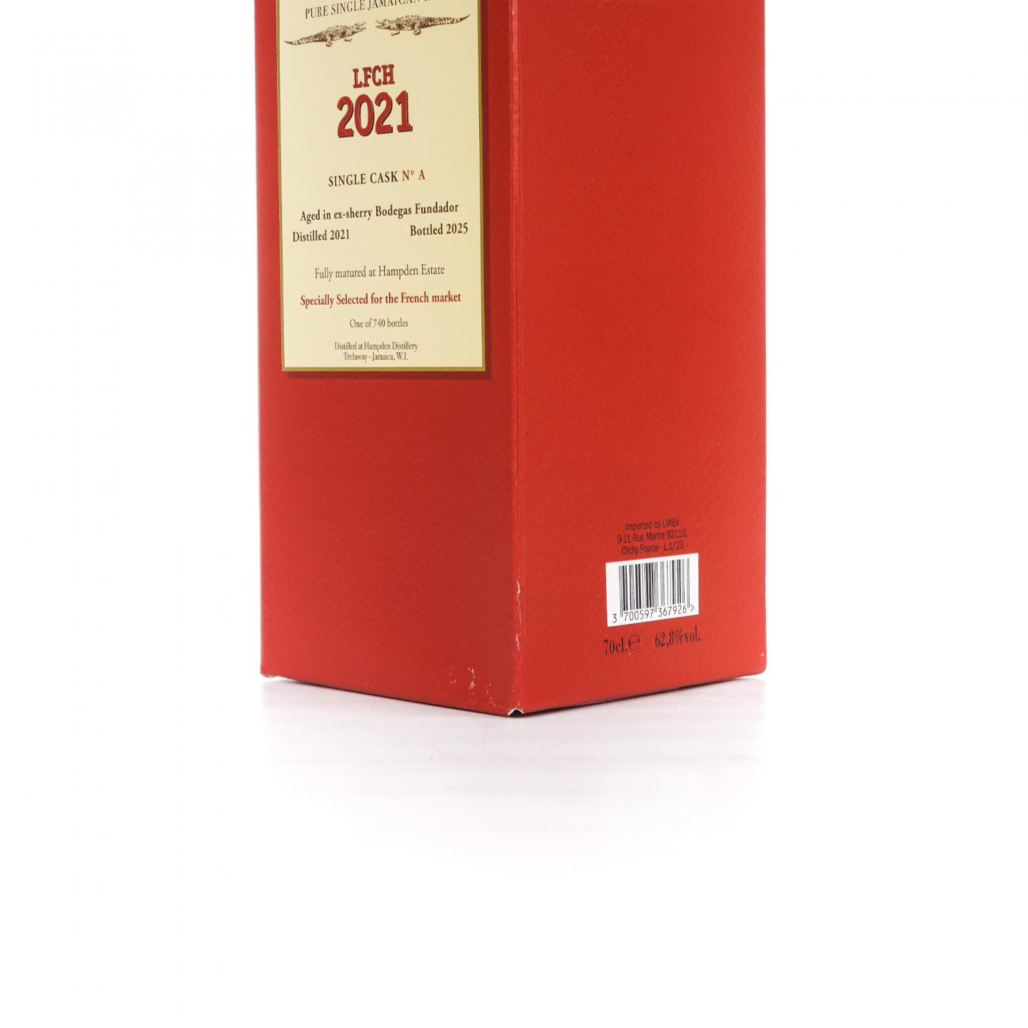 Hampden Estate 汉普登庄园 2021-2025 雪莉单桶 62.8%Vol.