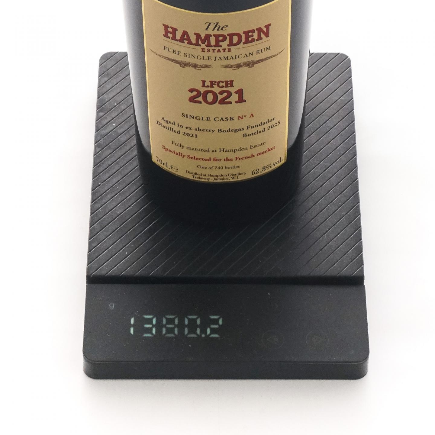 Hampden Estate 汉普登庄园 2021-2025 雪莉单桶 62.8%Vol.